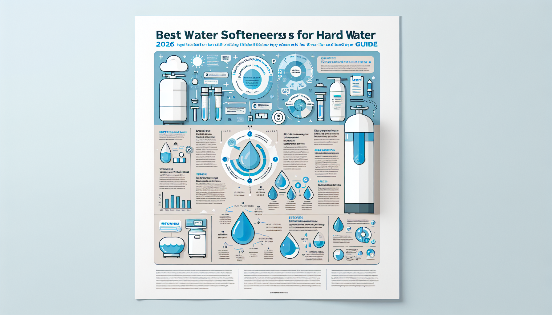 best water softeners for hard water infographic