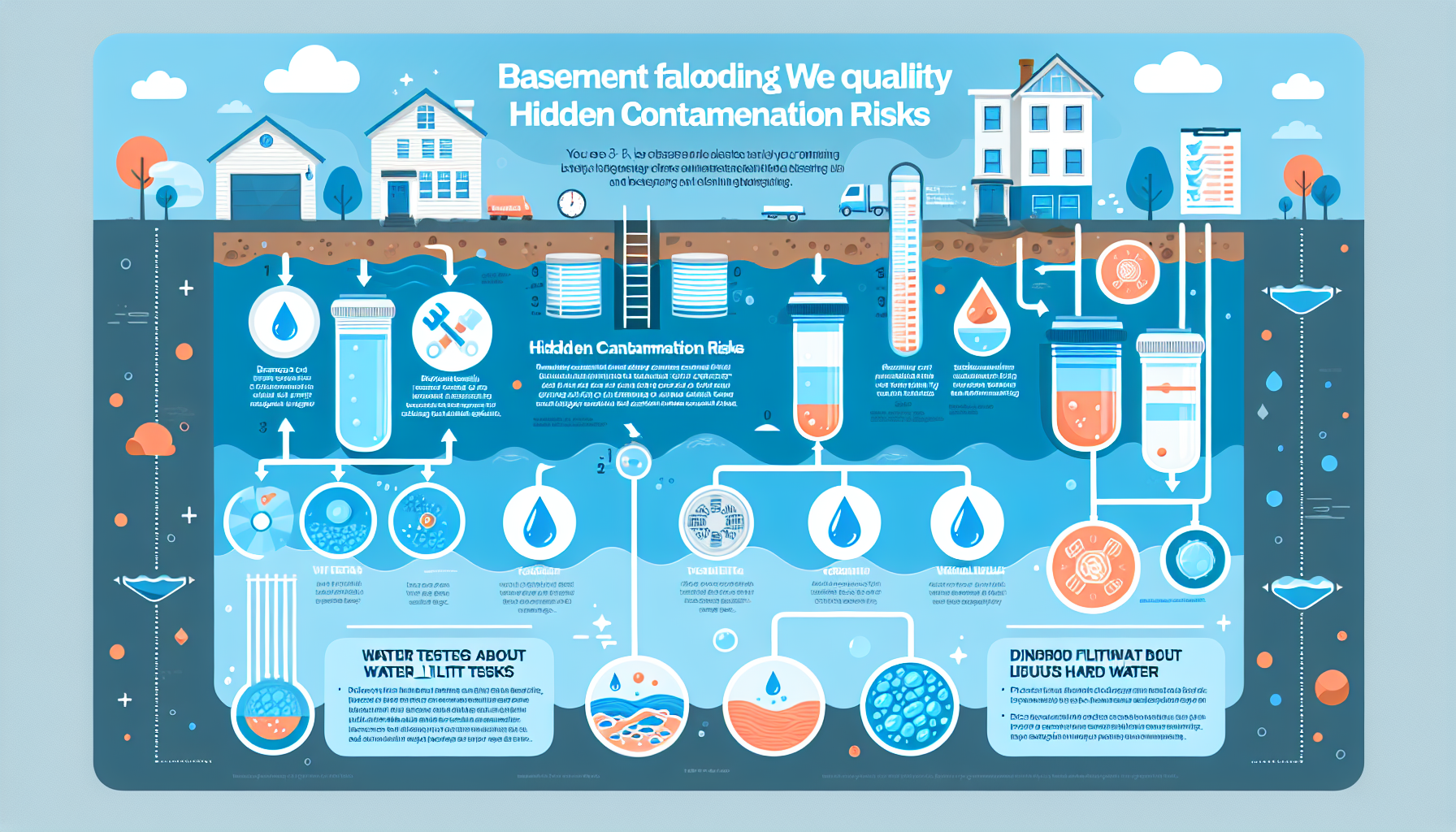 basement flooding water contamination infographic