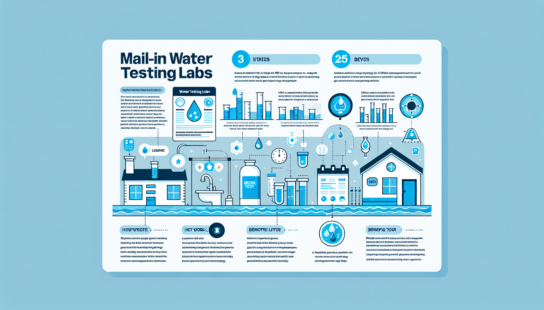 mail-in water testing labs infographic