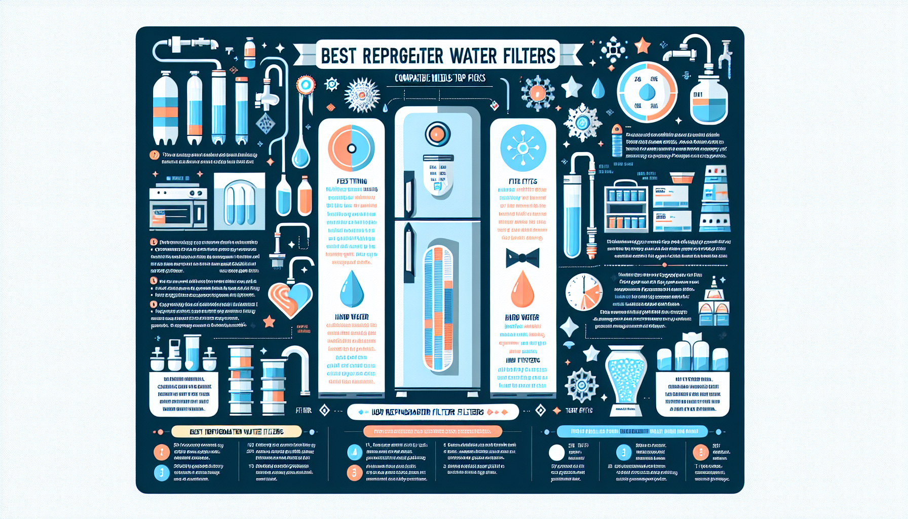 best refrigerator water filters infographic