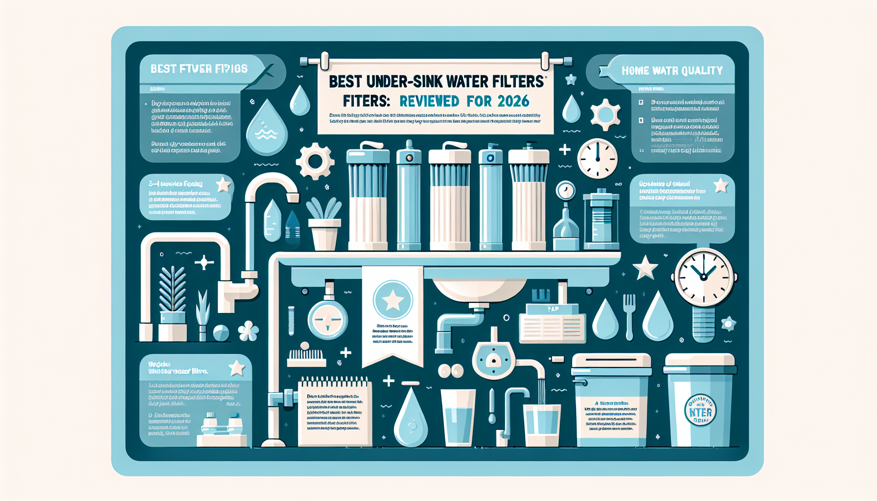 best under-sink water filters infographic