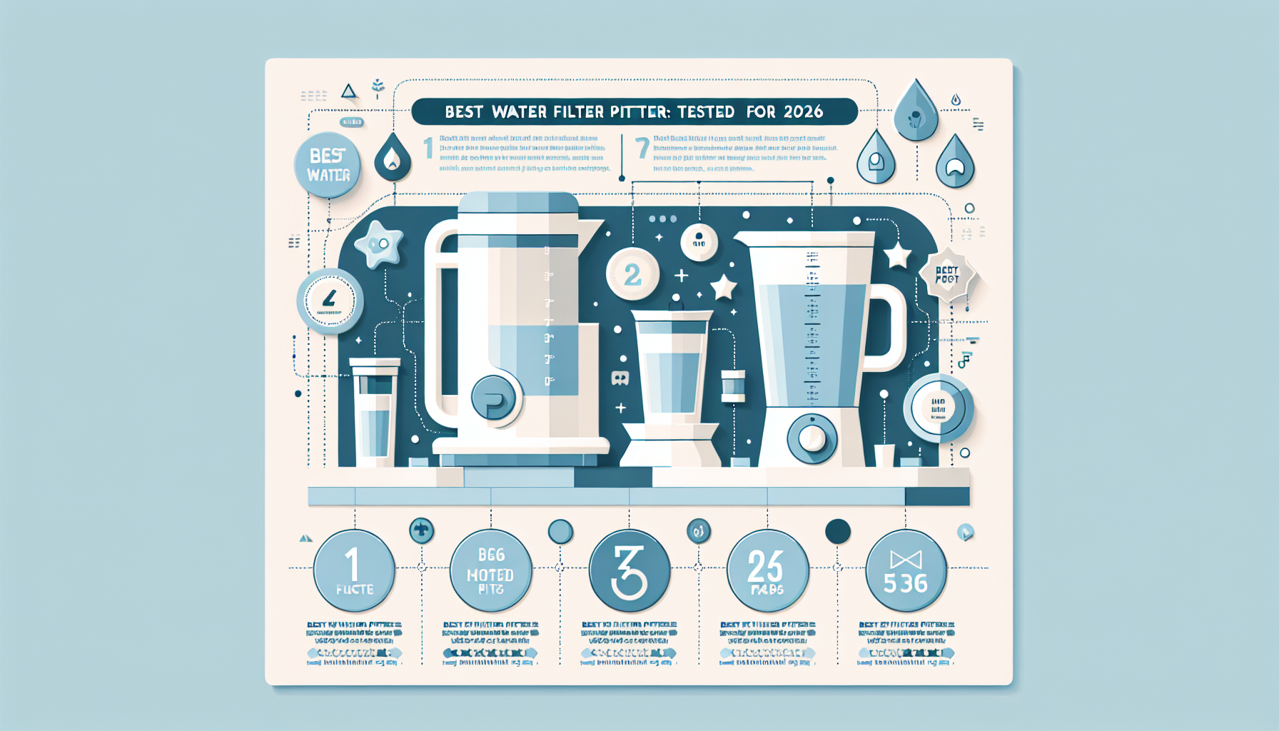 best water filter pitchers infographic