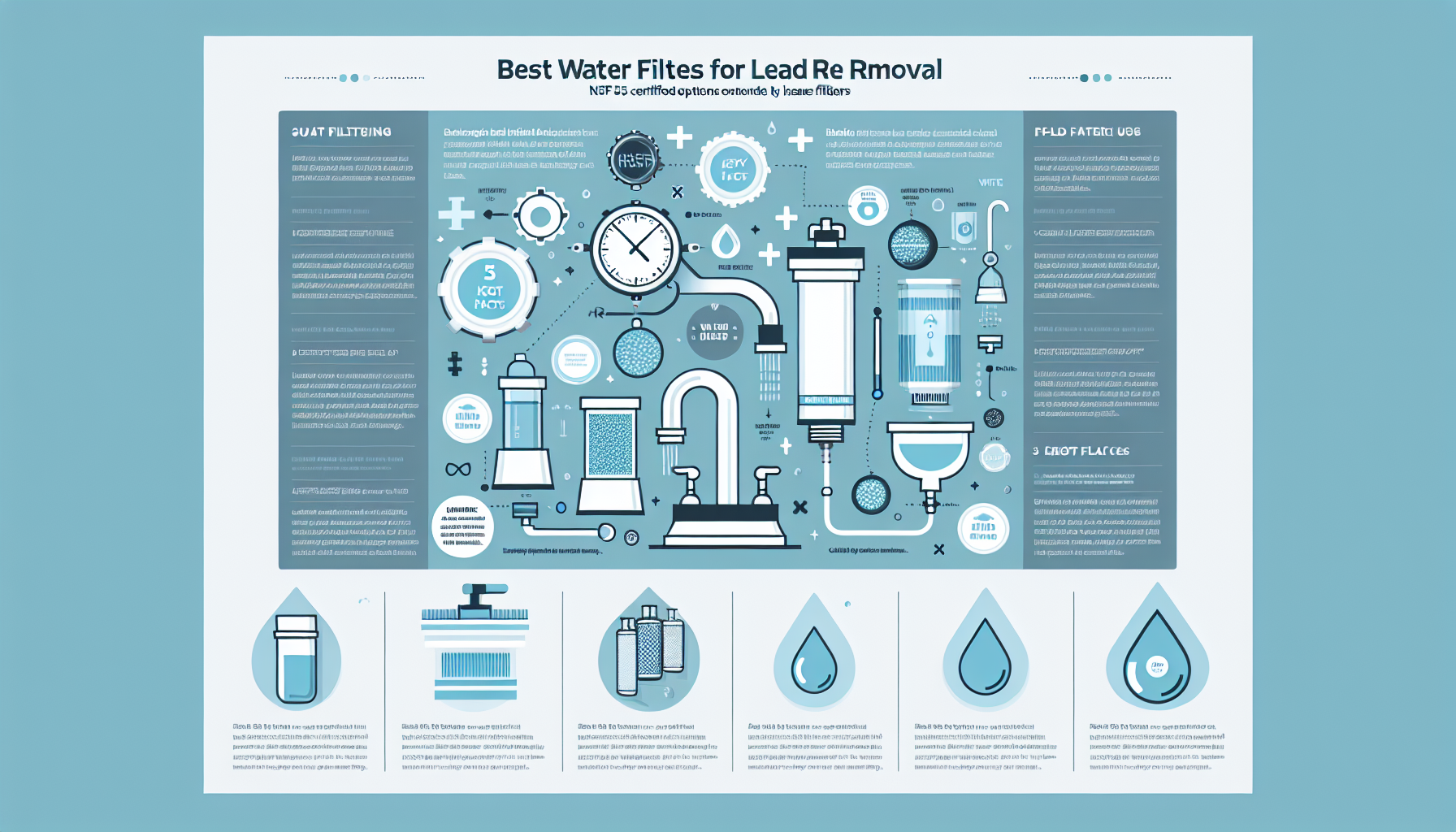 water filters for lead removal infographic