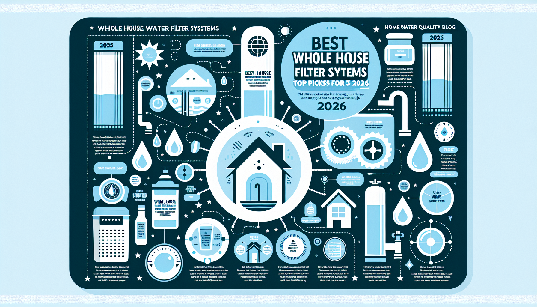 best whole house water filter systems infographic