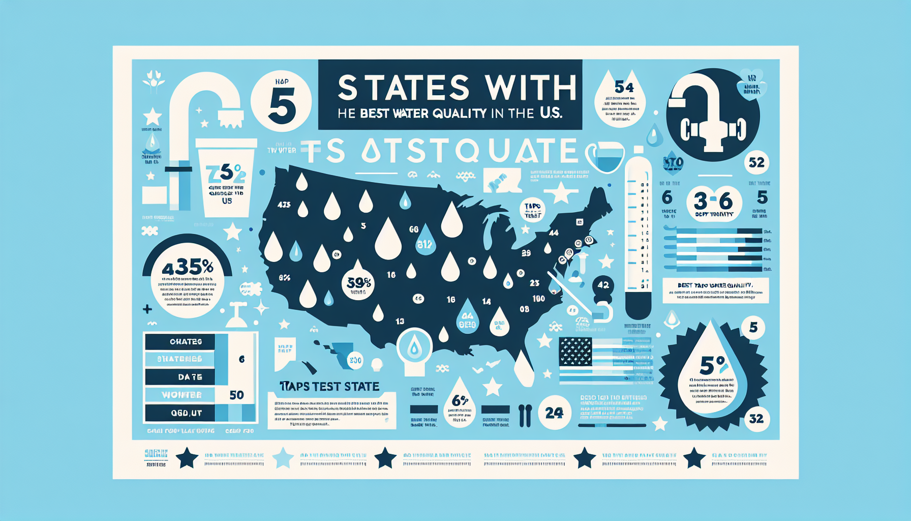 tap water quality by state infographic