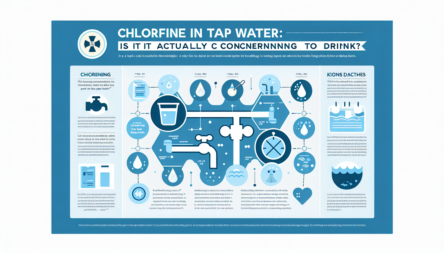 chlorine in tap water infographic