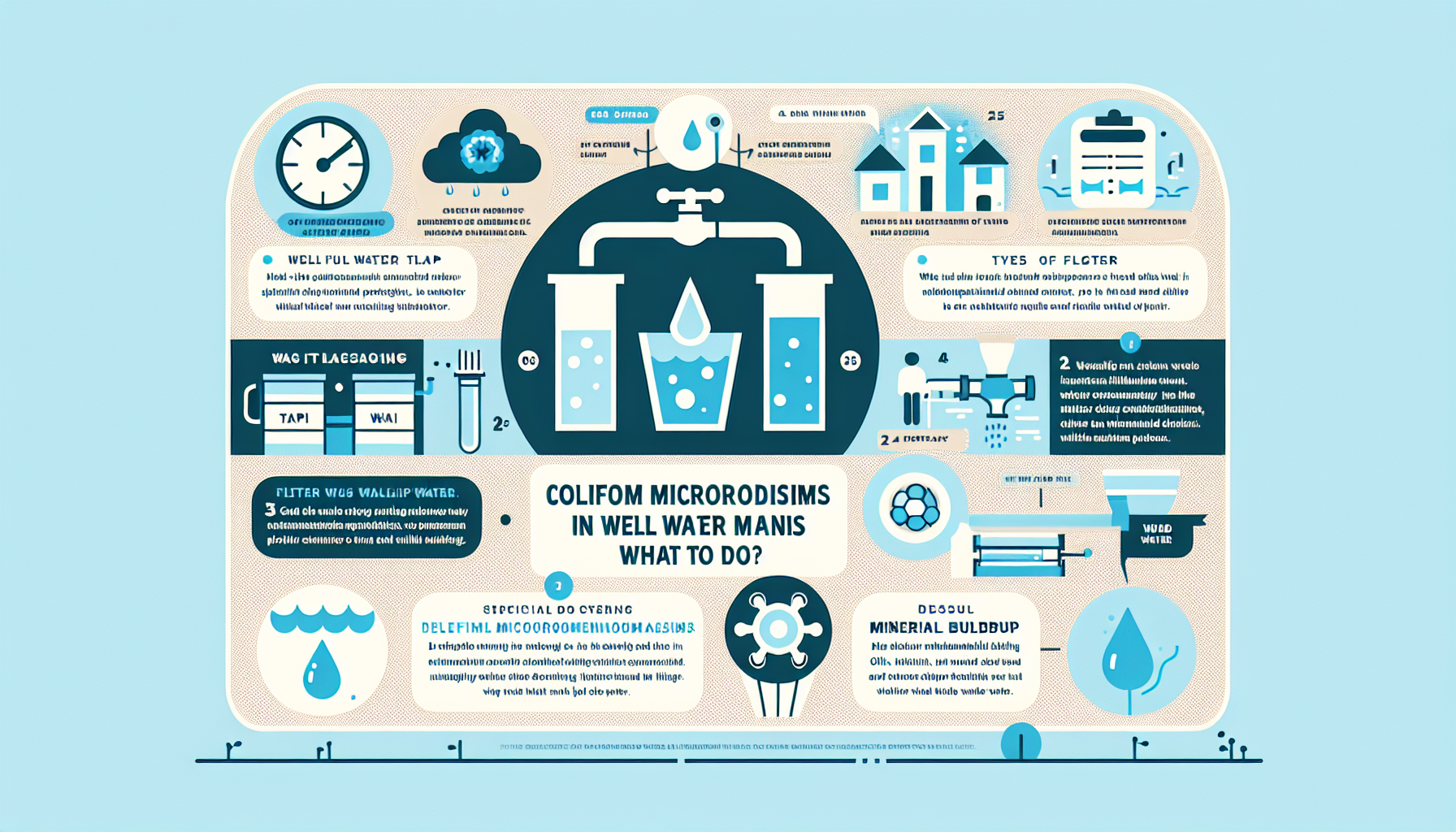 coliform bacteria in well water infographic