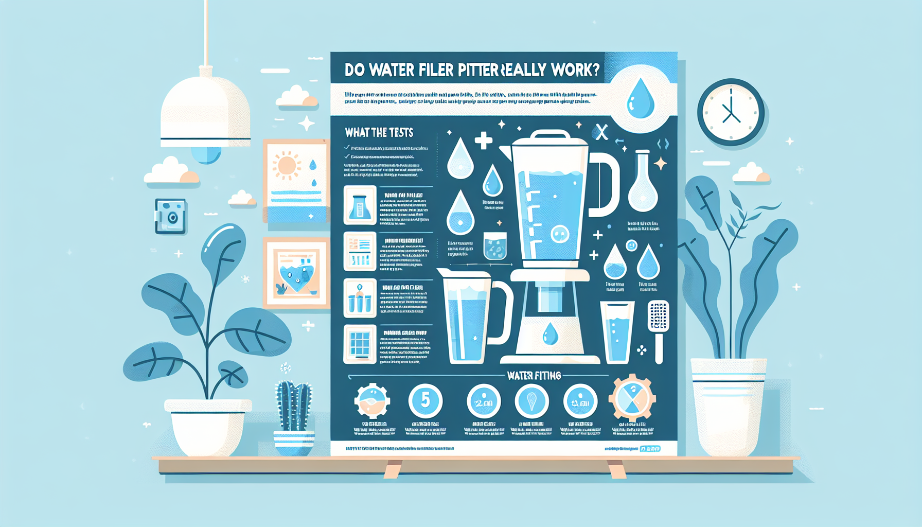 water filter pitchers infographic