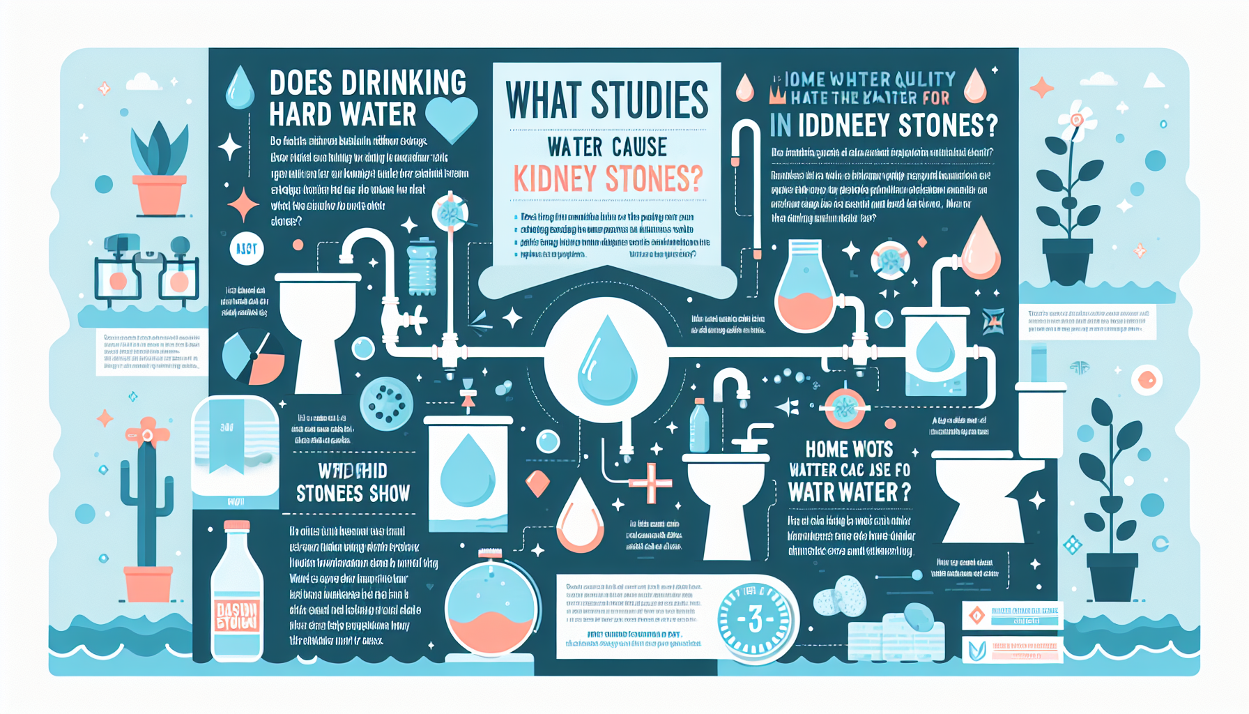 hard water and kidney stones infographic