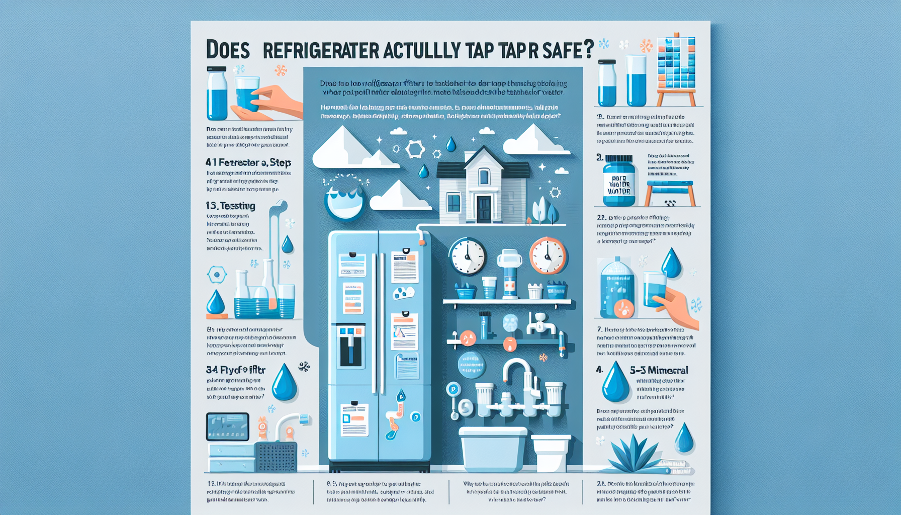 refrigerator filter tap water safe infographic