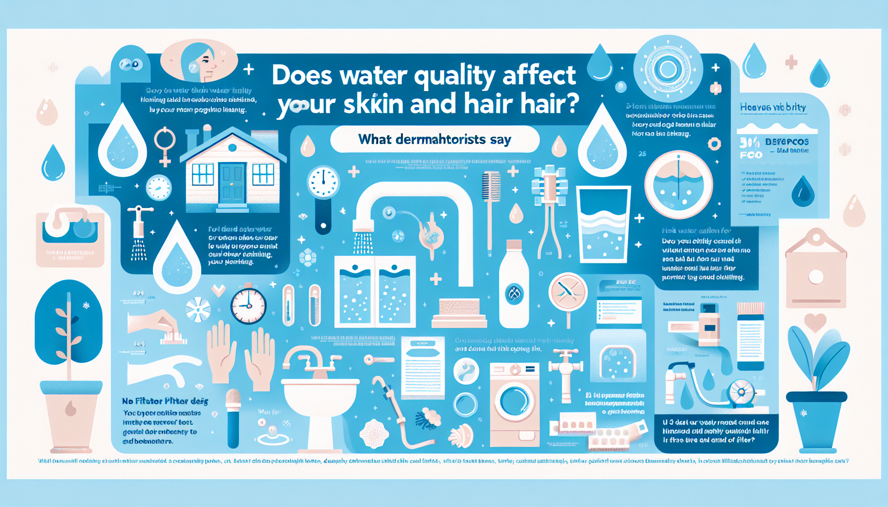 water quality skin and hair infographic