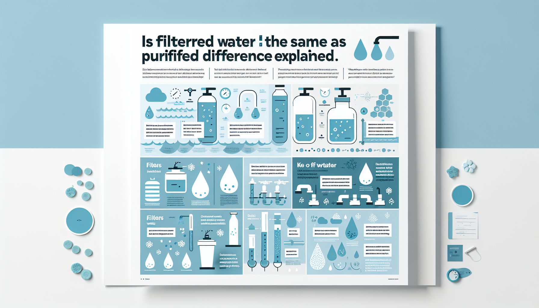 filtered water vs purified water infographic