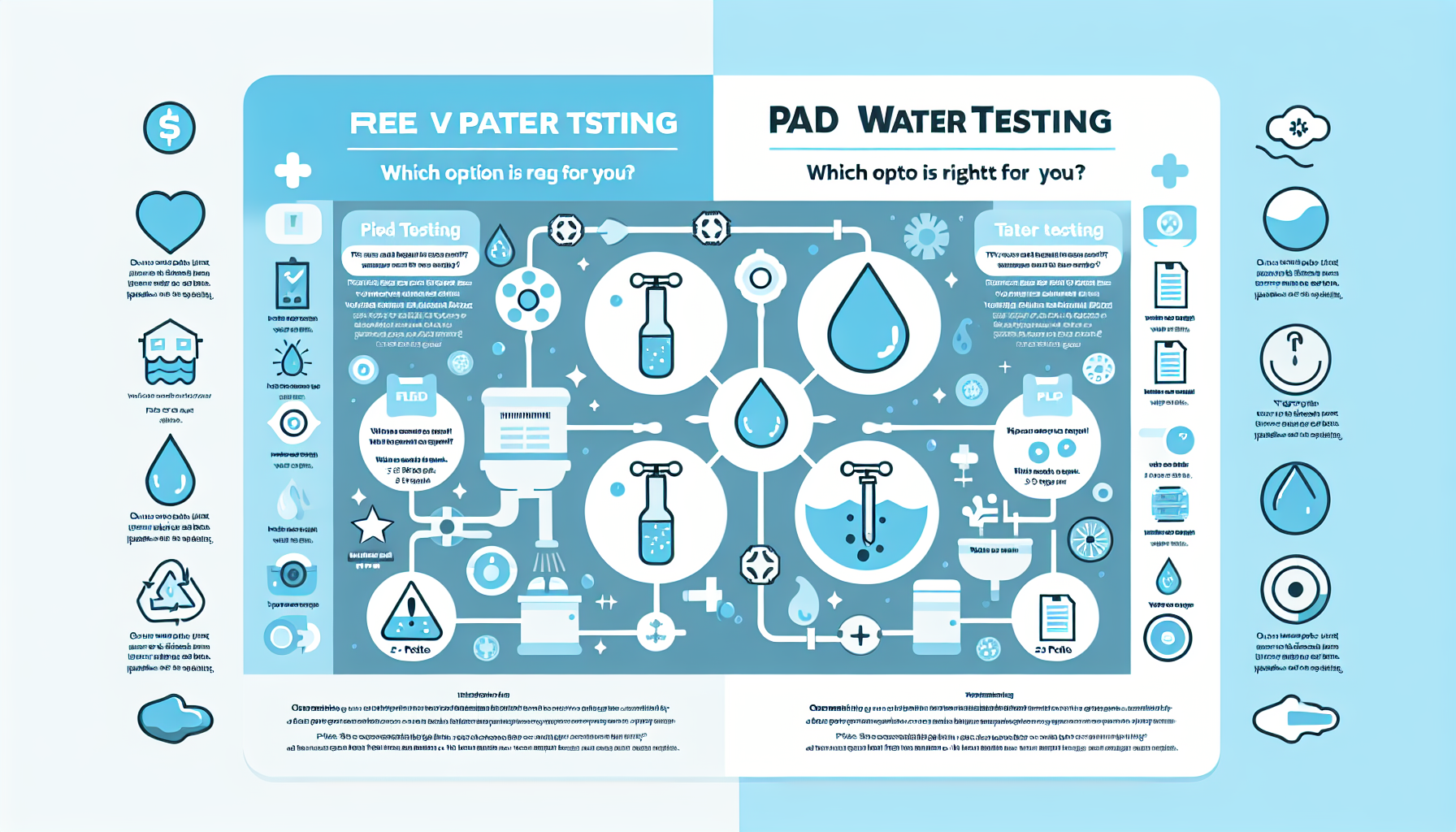 free vs paid water testing infographic