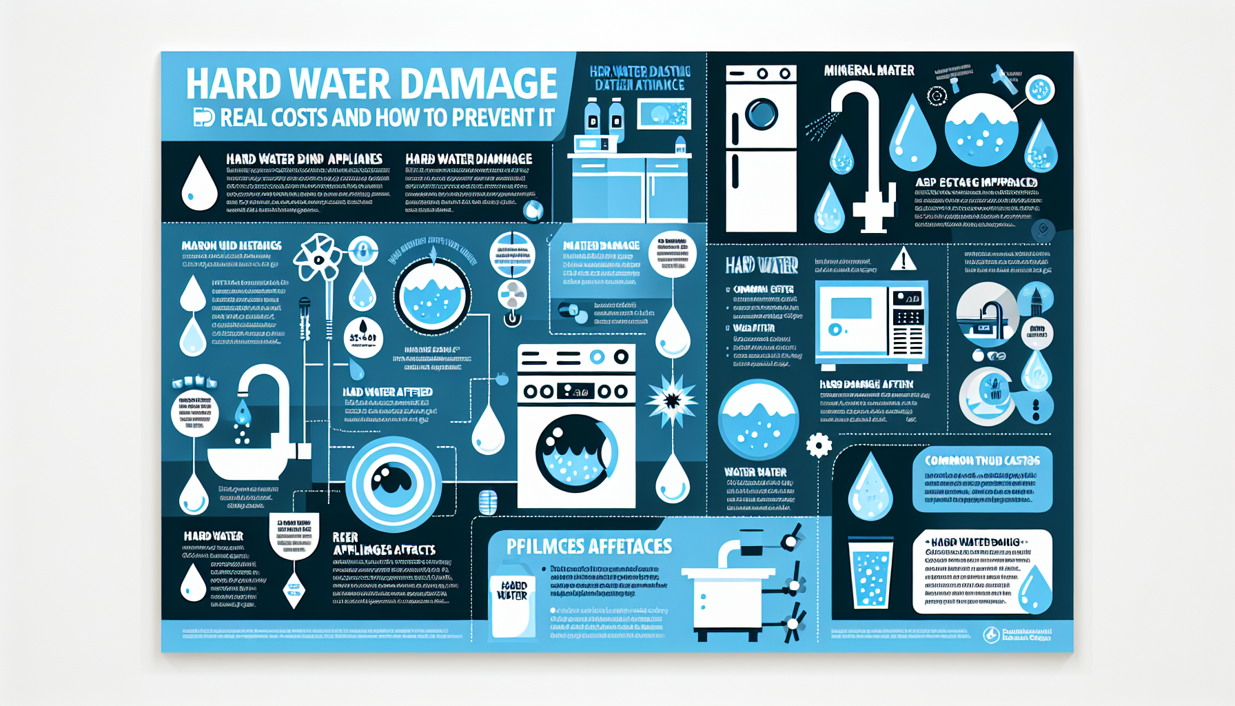 hard water damage to appliances infographic