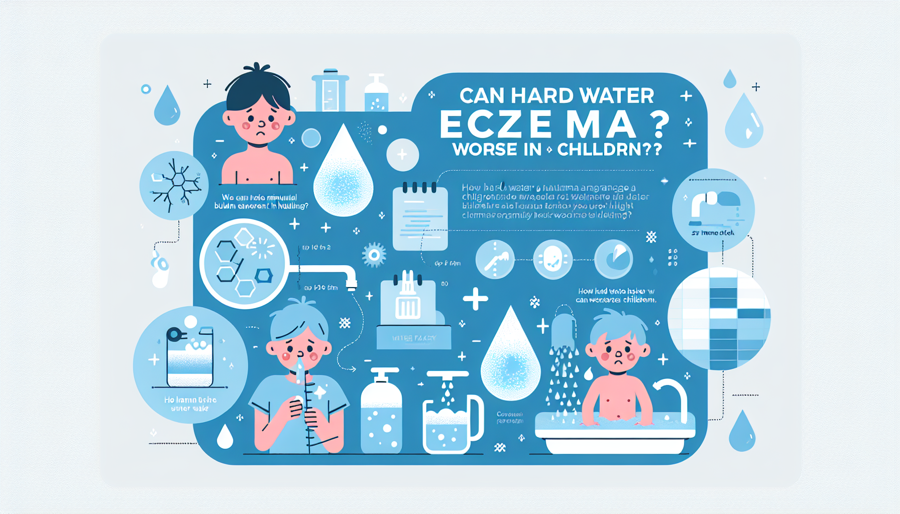 hard water eczema children infographic