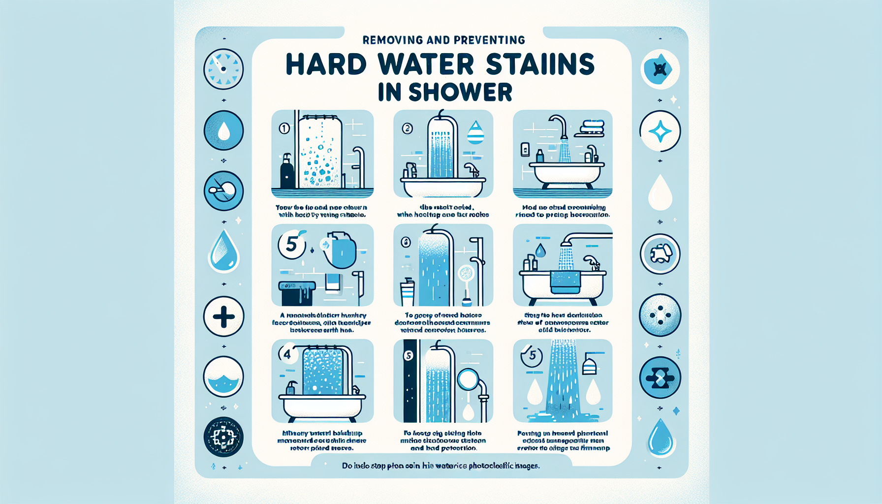 hard water stains in shower infographic