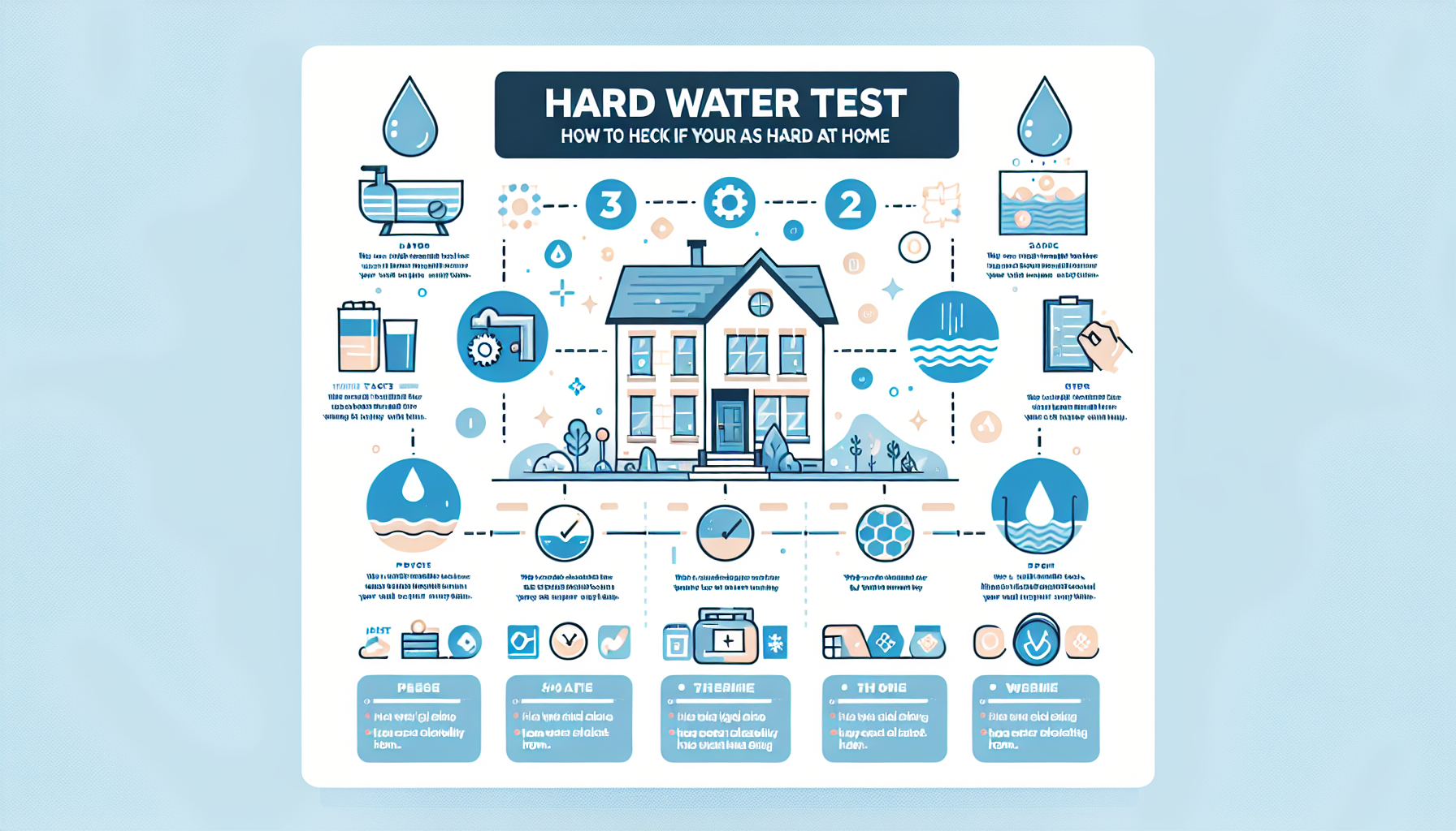 hard water test at home infographic