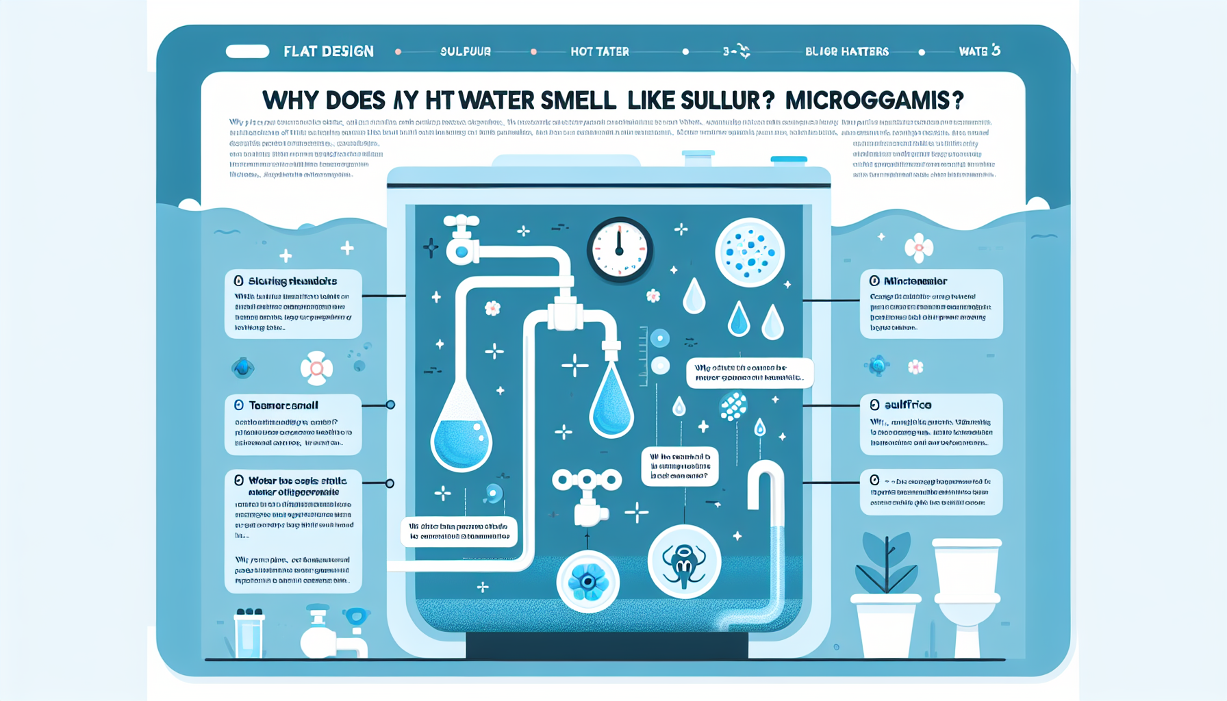 hot water smells like sulfur infographic