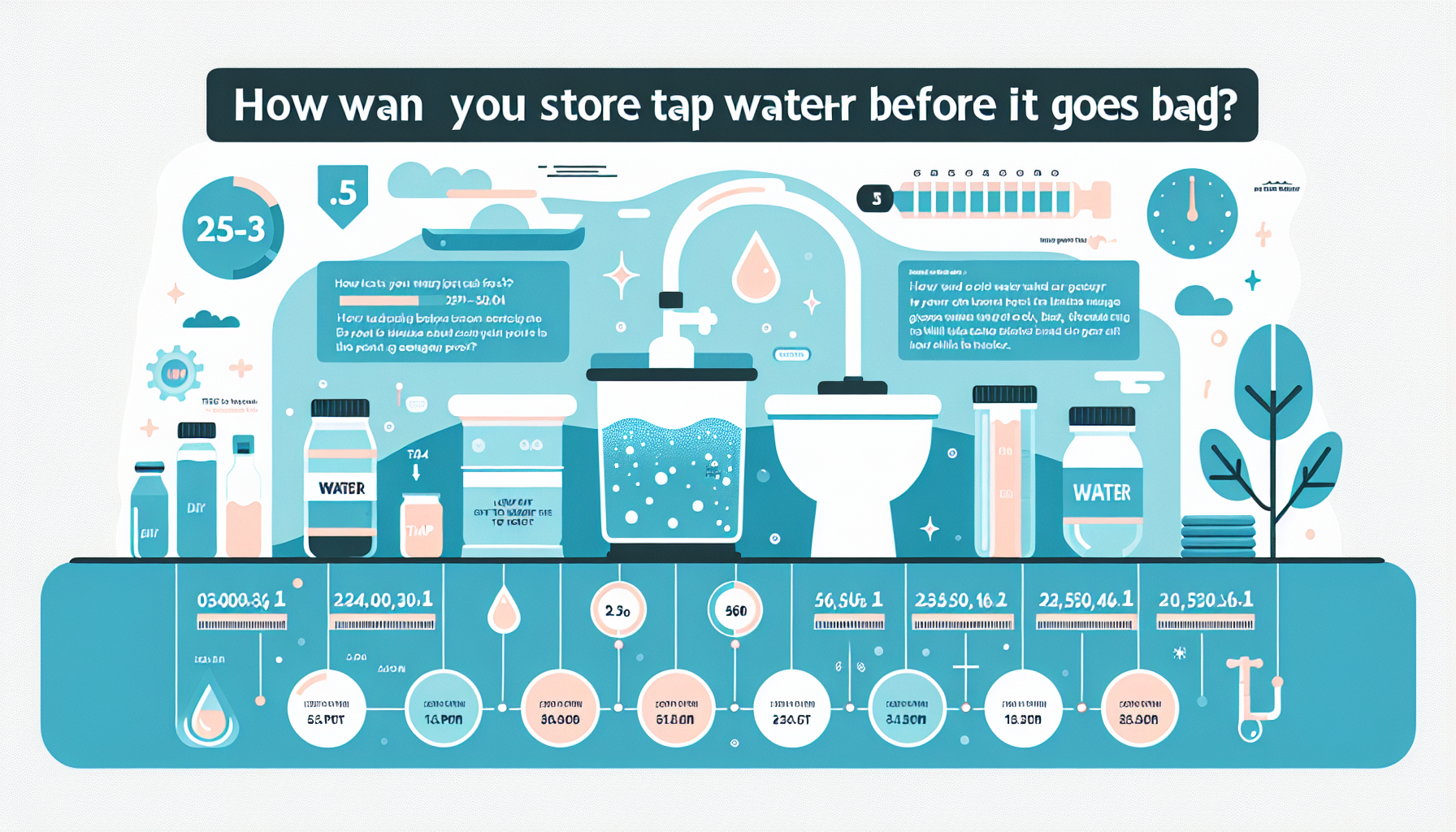 how long can you store tap water infographic