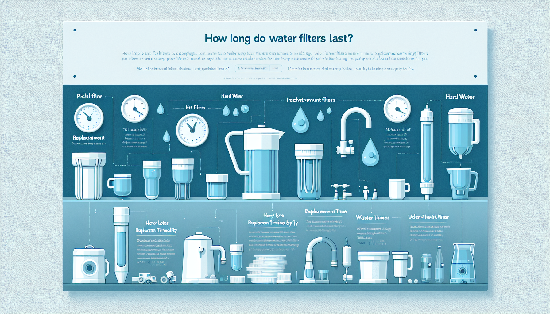 how long do water filters last infographic