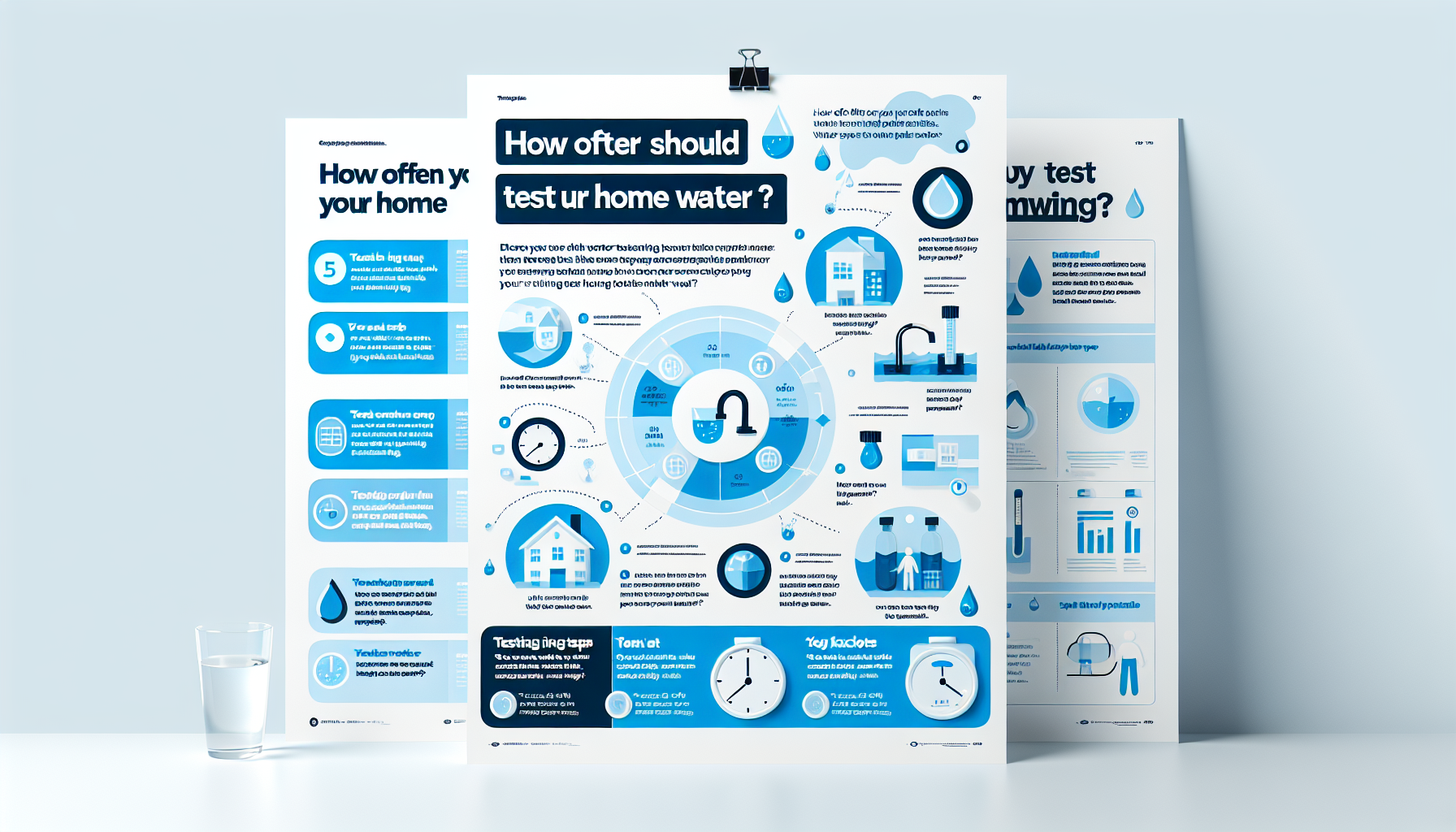 how often should you test your home water infographic
