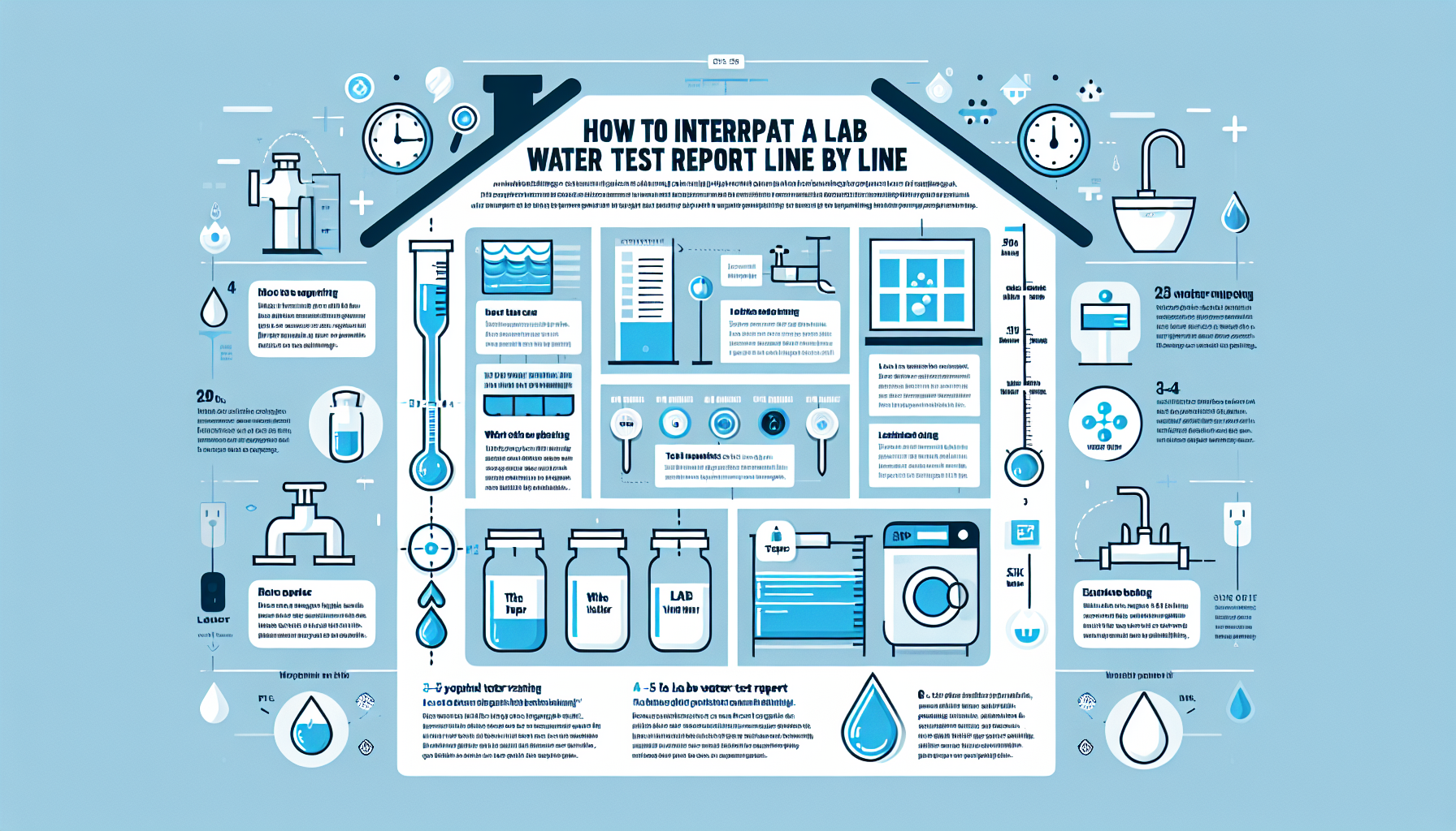 lab water test report infographic