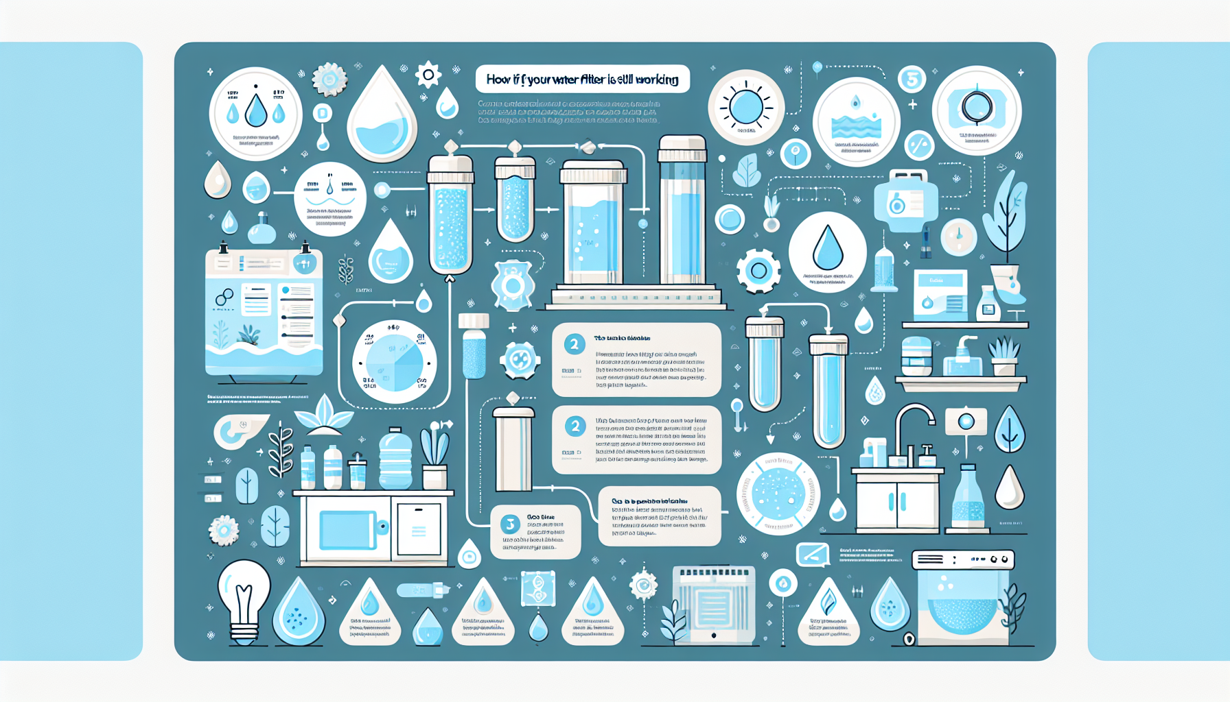 how to test if your water filter is still working infographic