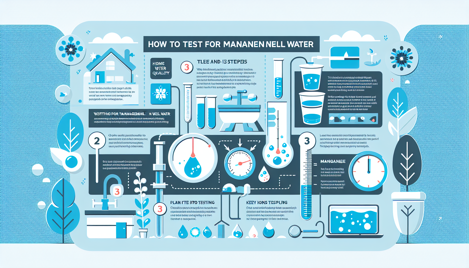 test for manganese in well water infographic