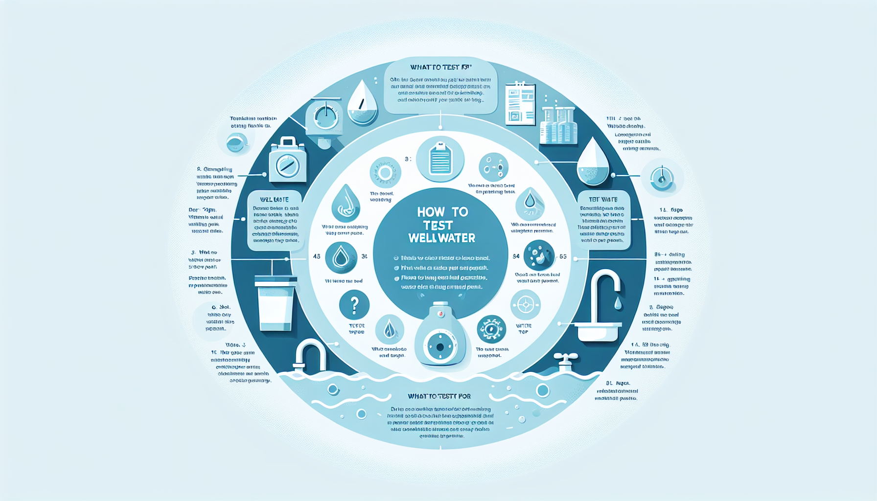 test well water infographic