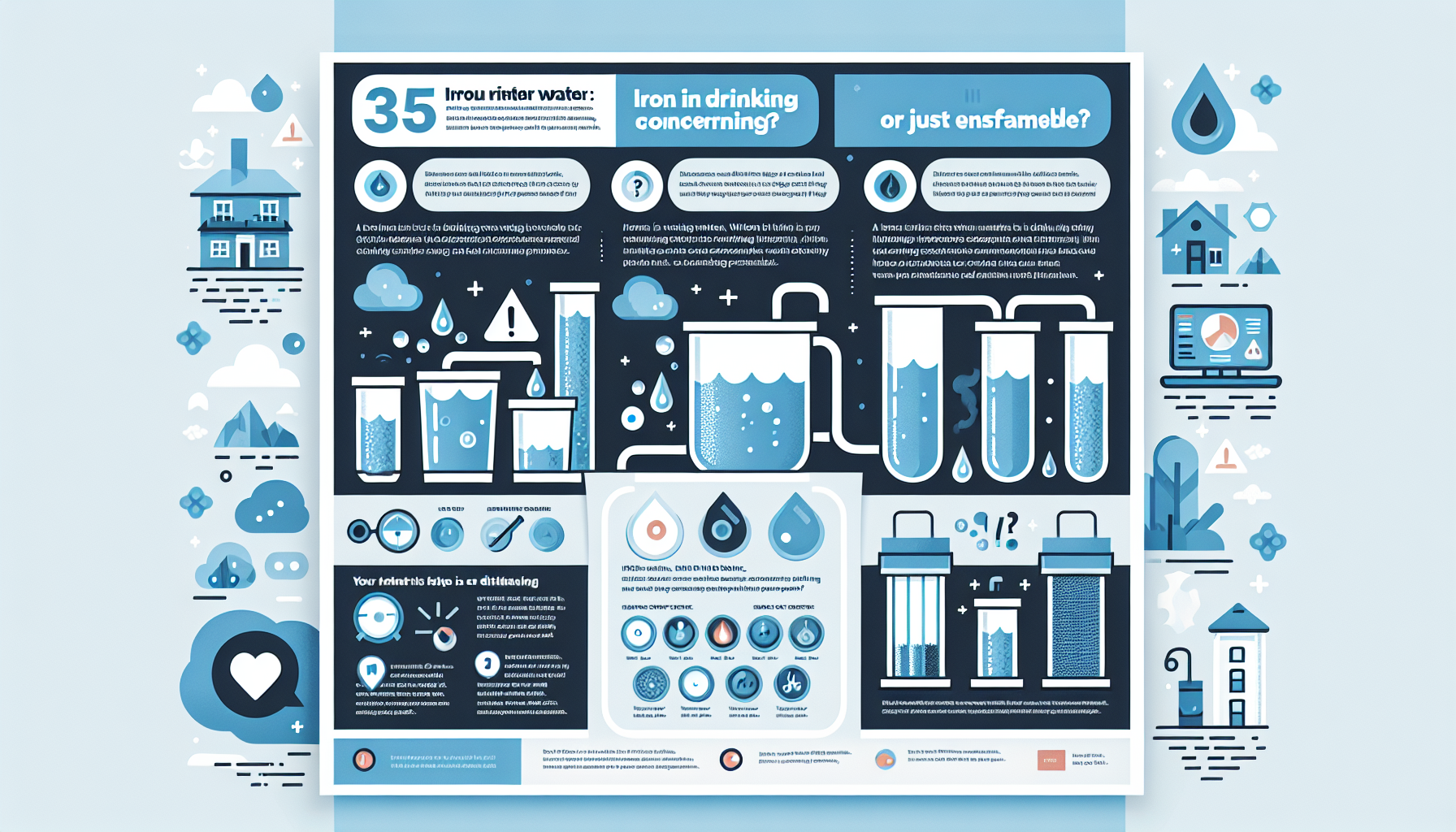 iron in drinking water infographic