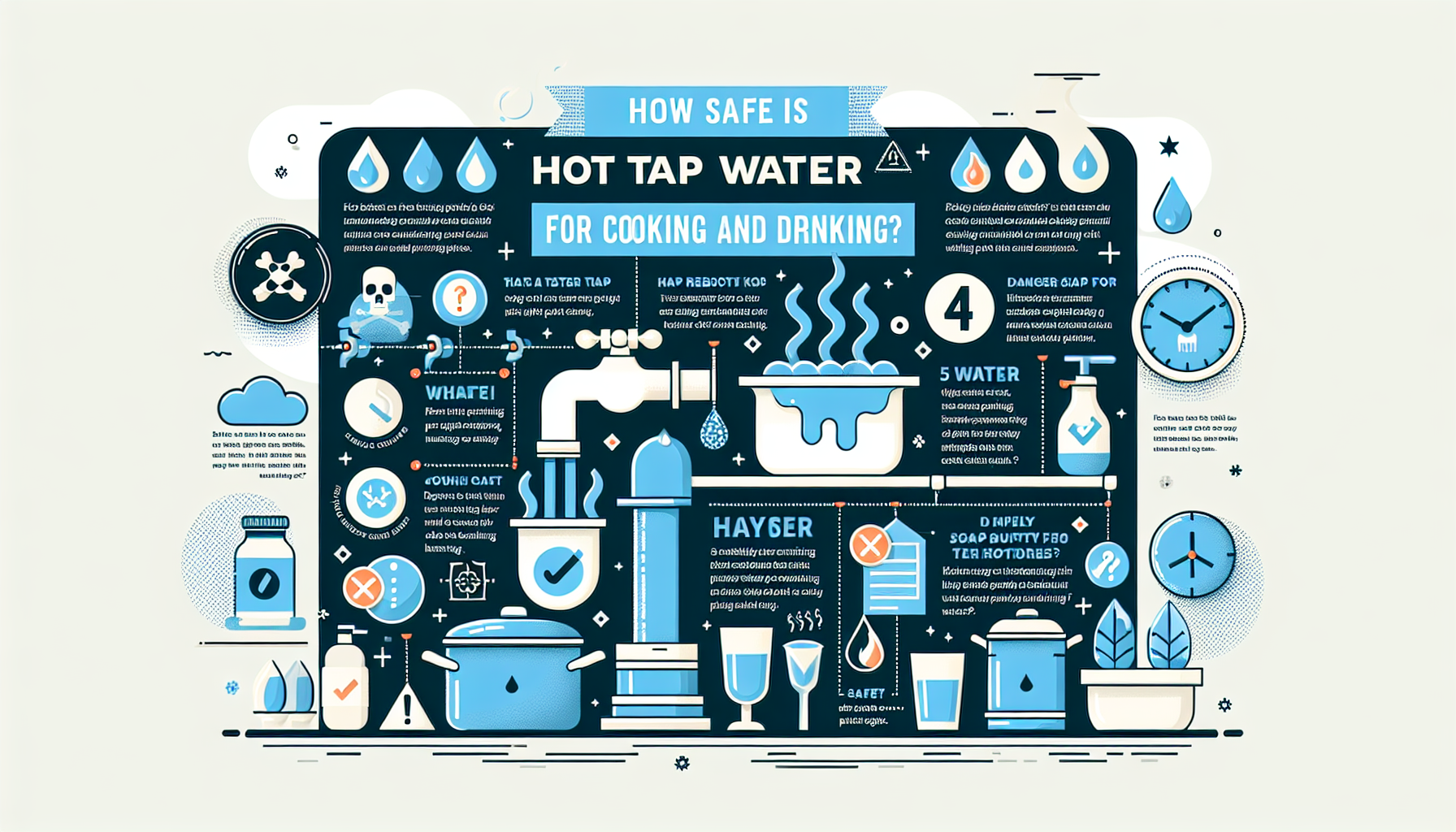 hot tap water safety for cooking and drinking infographic