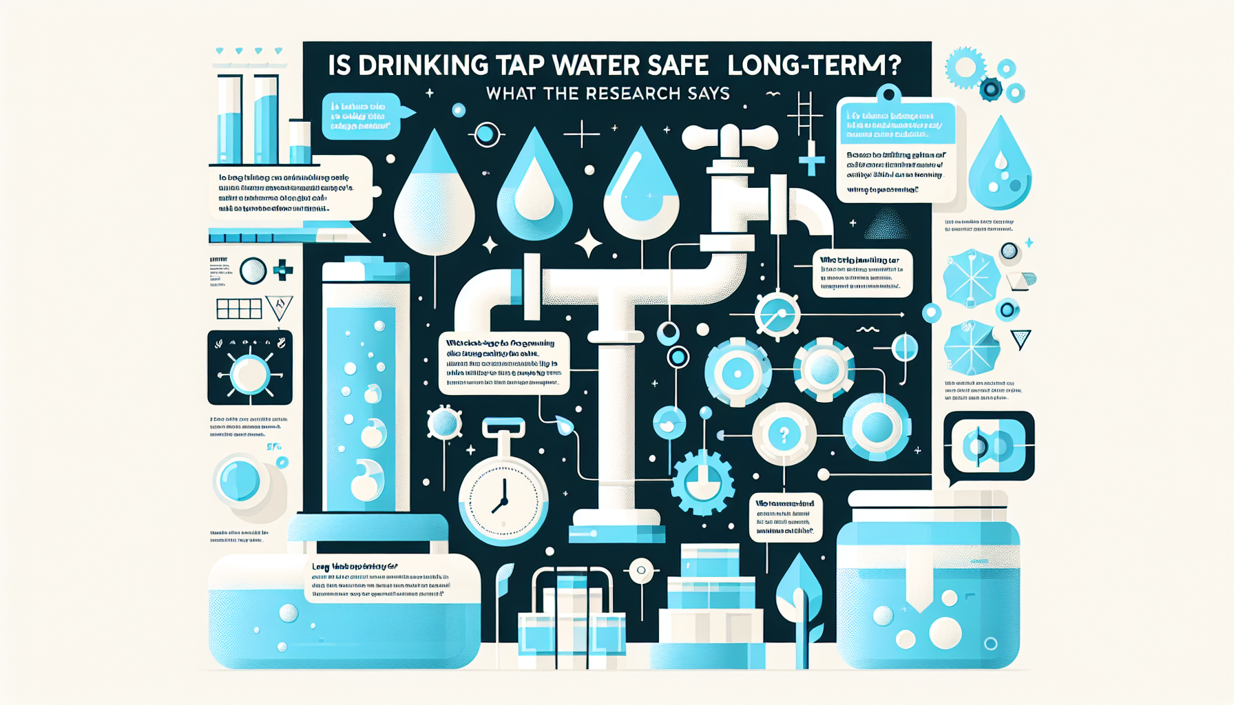 is tap water safe long-term infographic