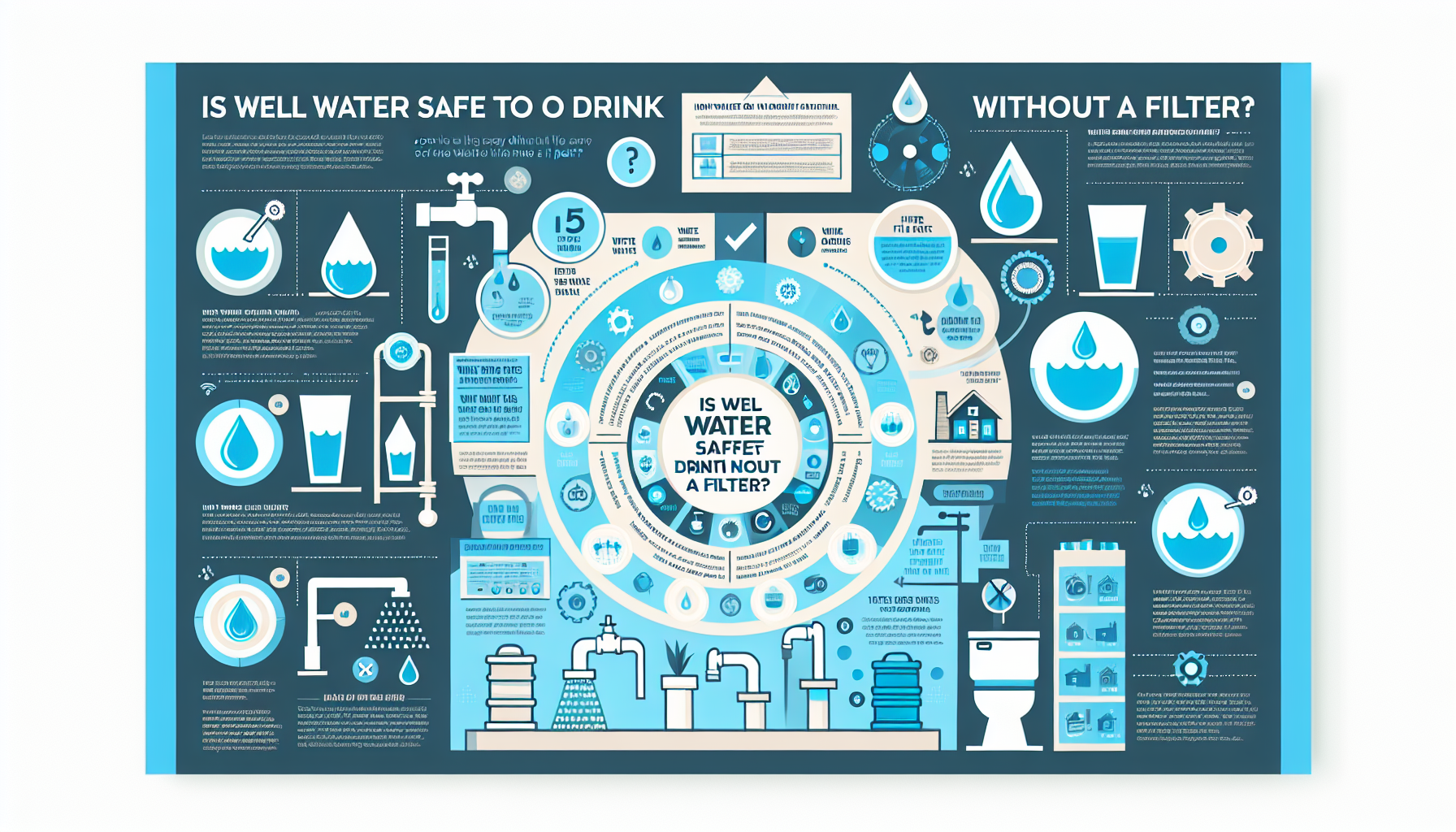 well water safe to drink without a filter infographic