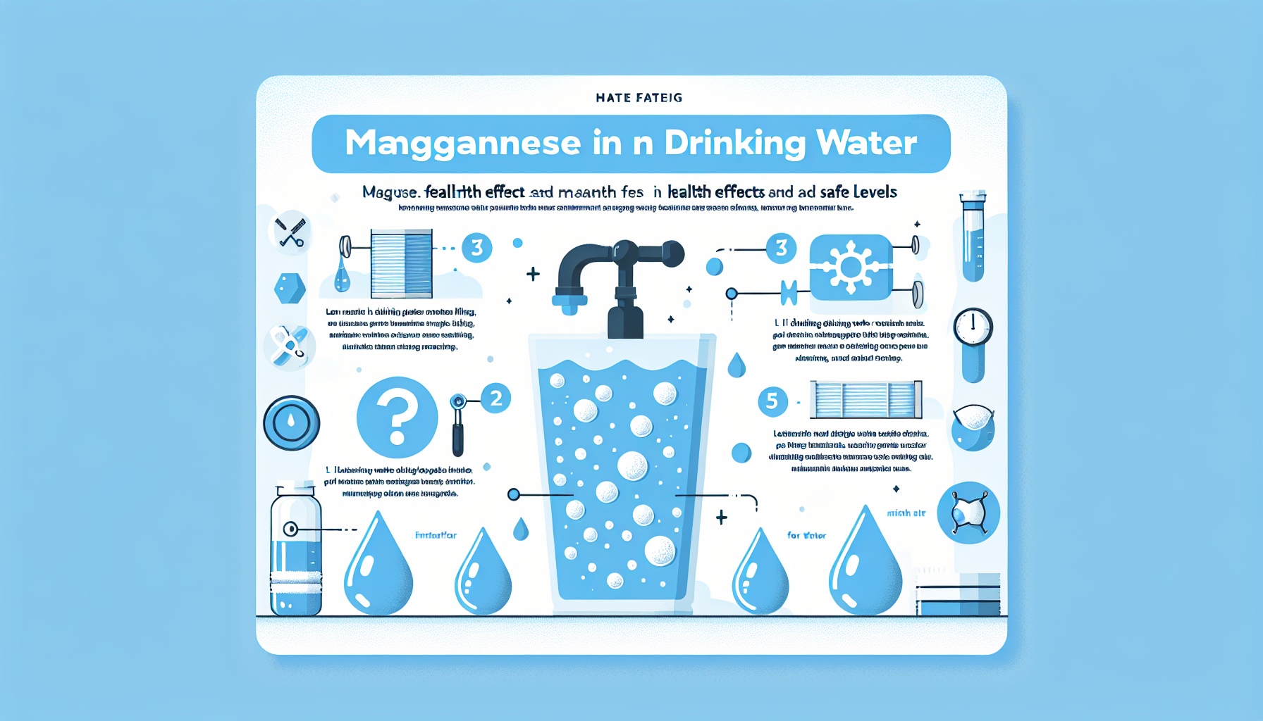 manganese in drinking water infographic
