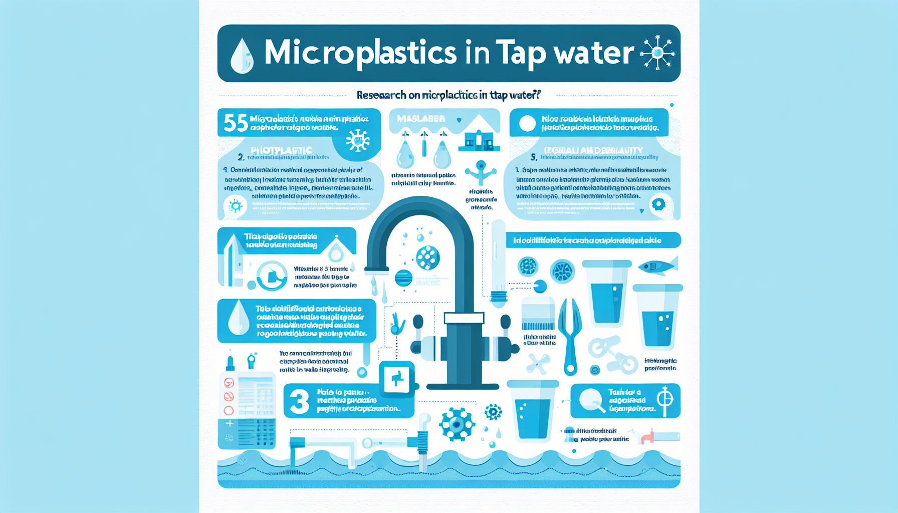 microplastics in tap water infographic