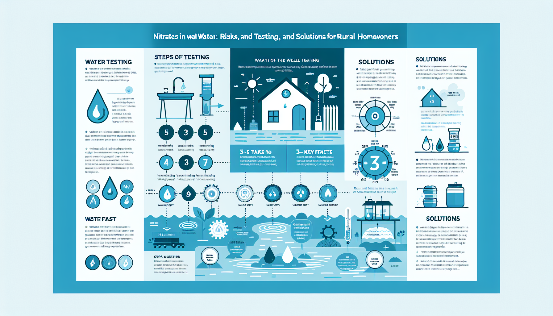 nitrates in well water infographic