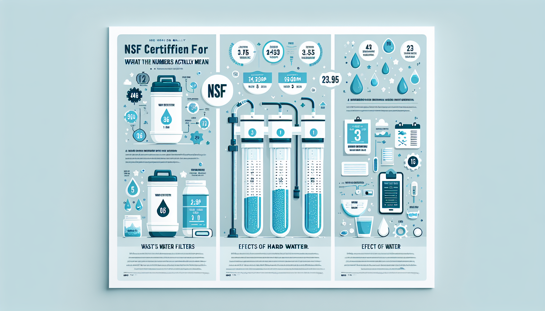 NSF certification for water filters infographic