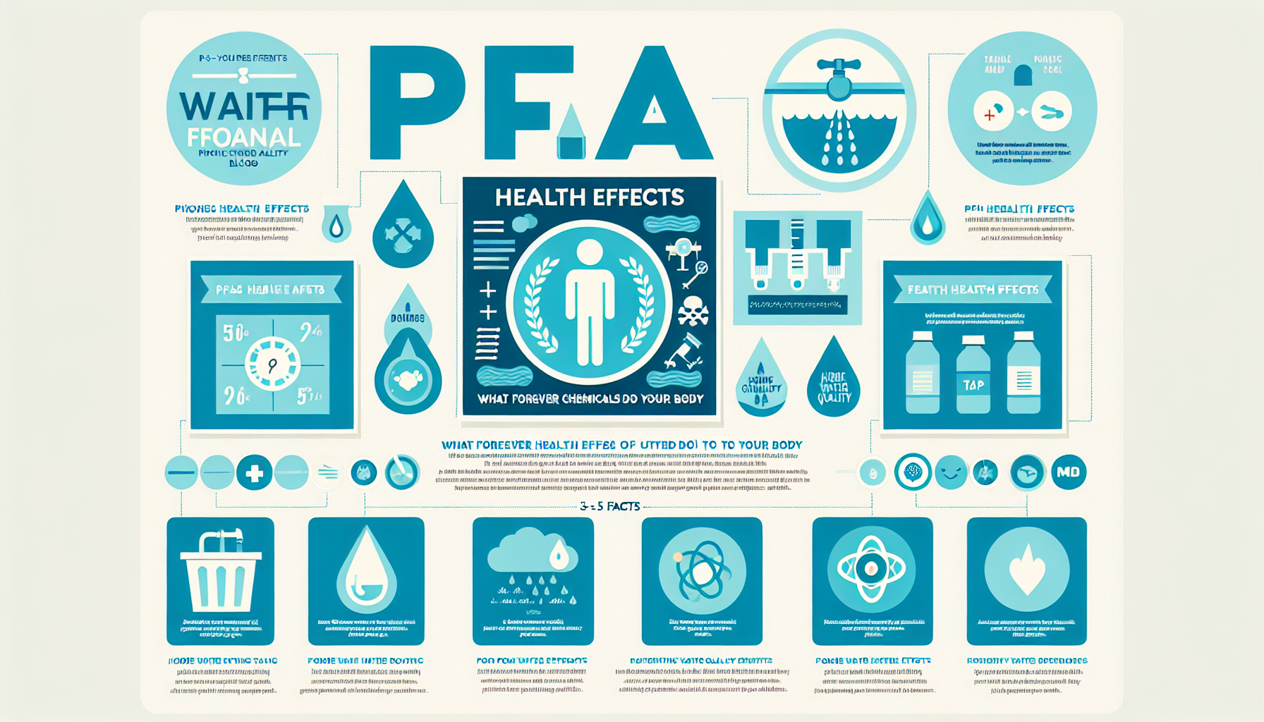 PFAS health effects infographic
