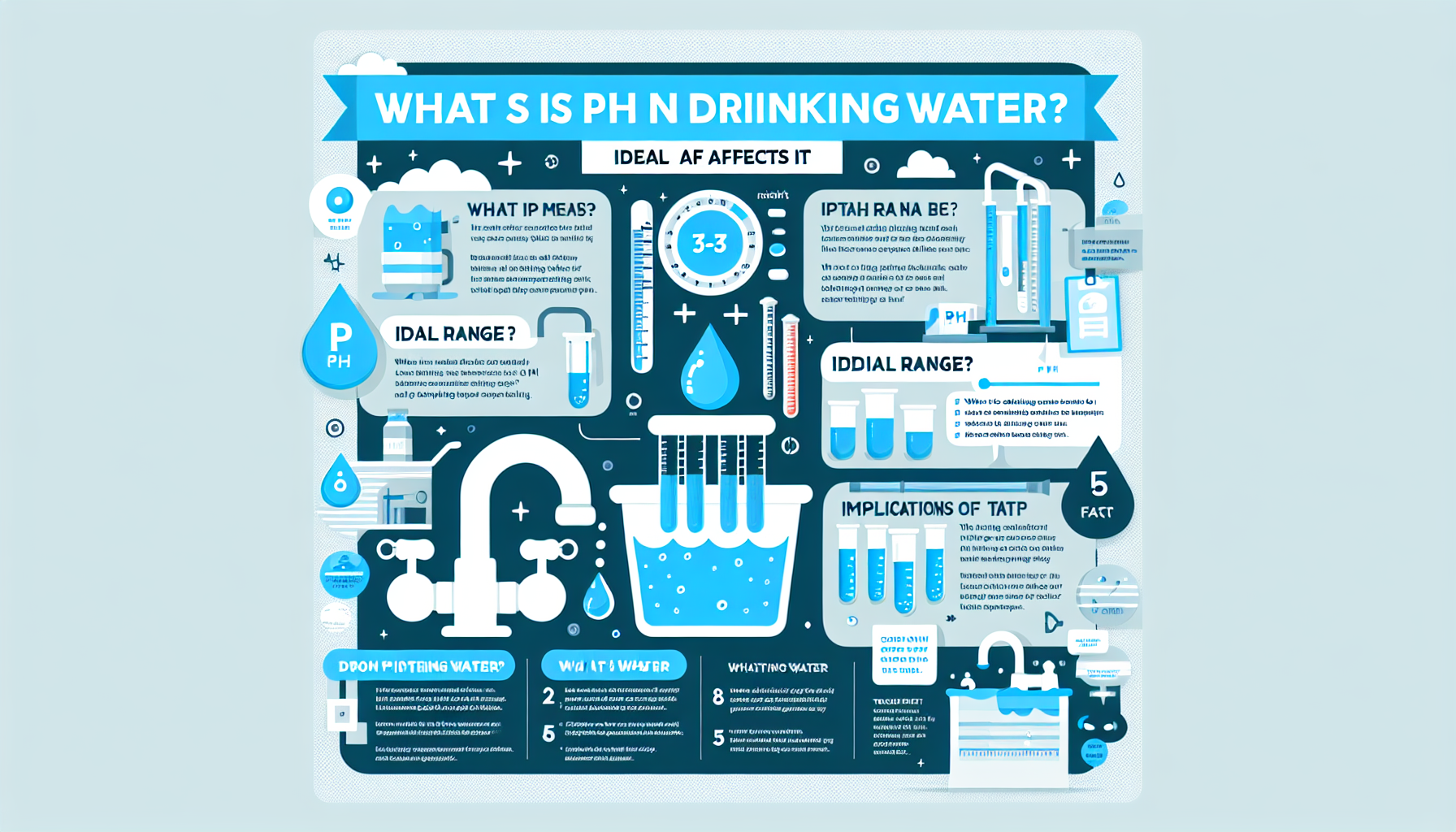 pH in drinking water infographic