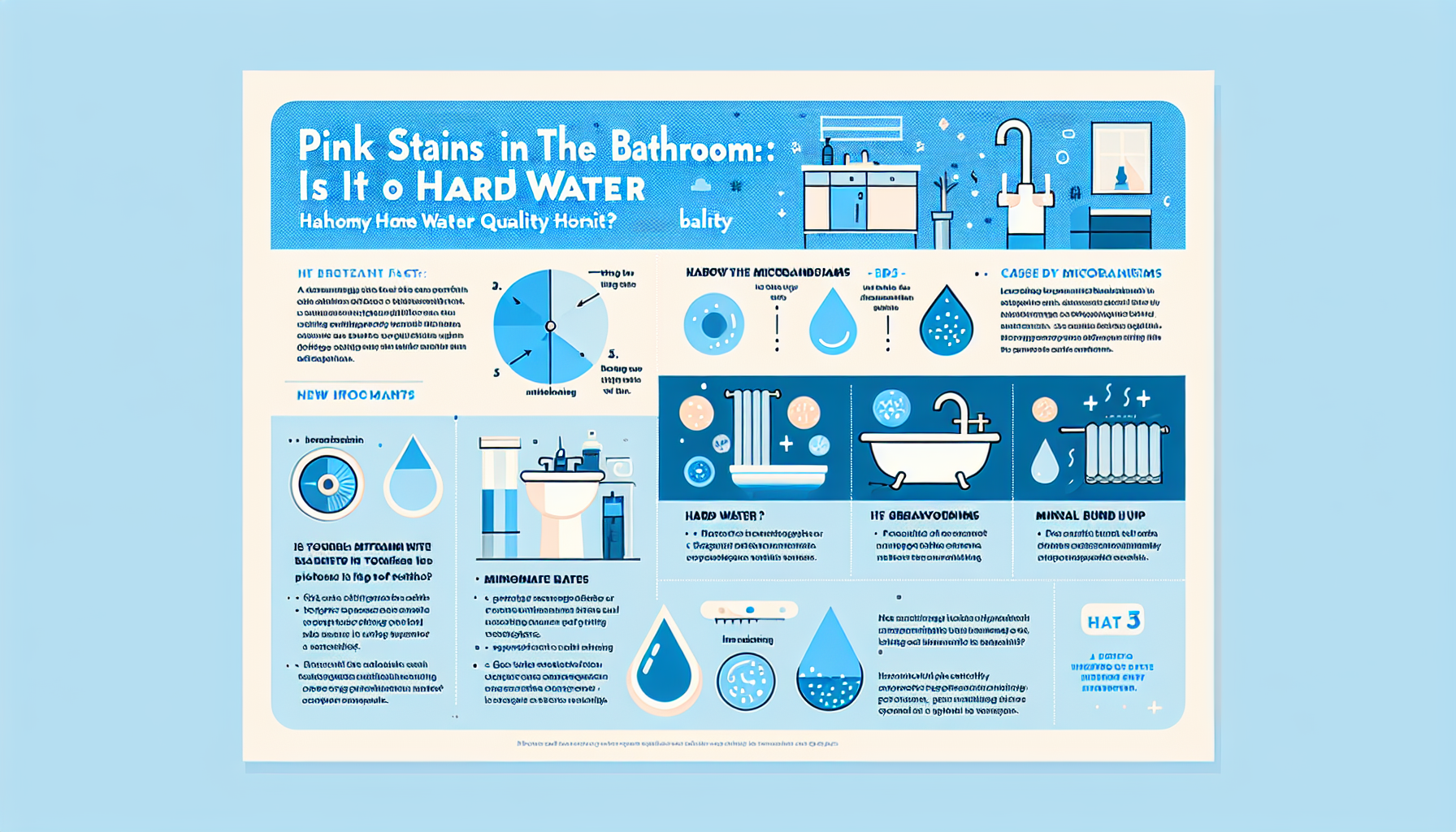 pink stains in bathroom infographic