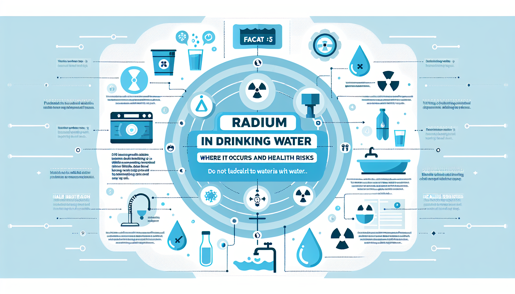 radium in drinking water infographic