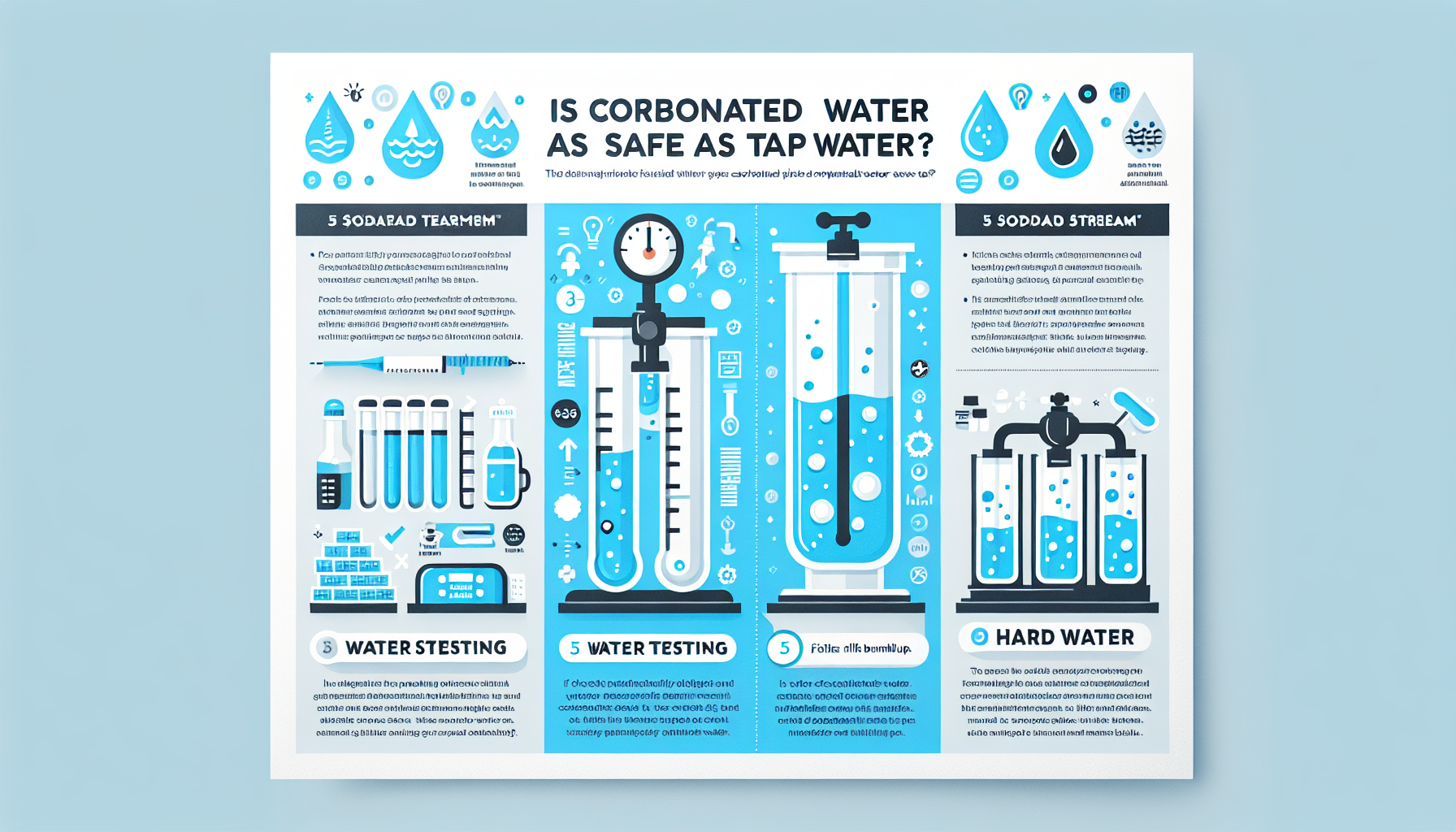 SodaStream carbonated water safety infographic