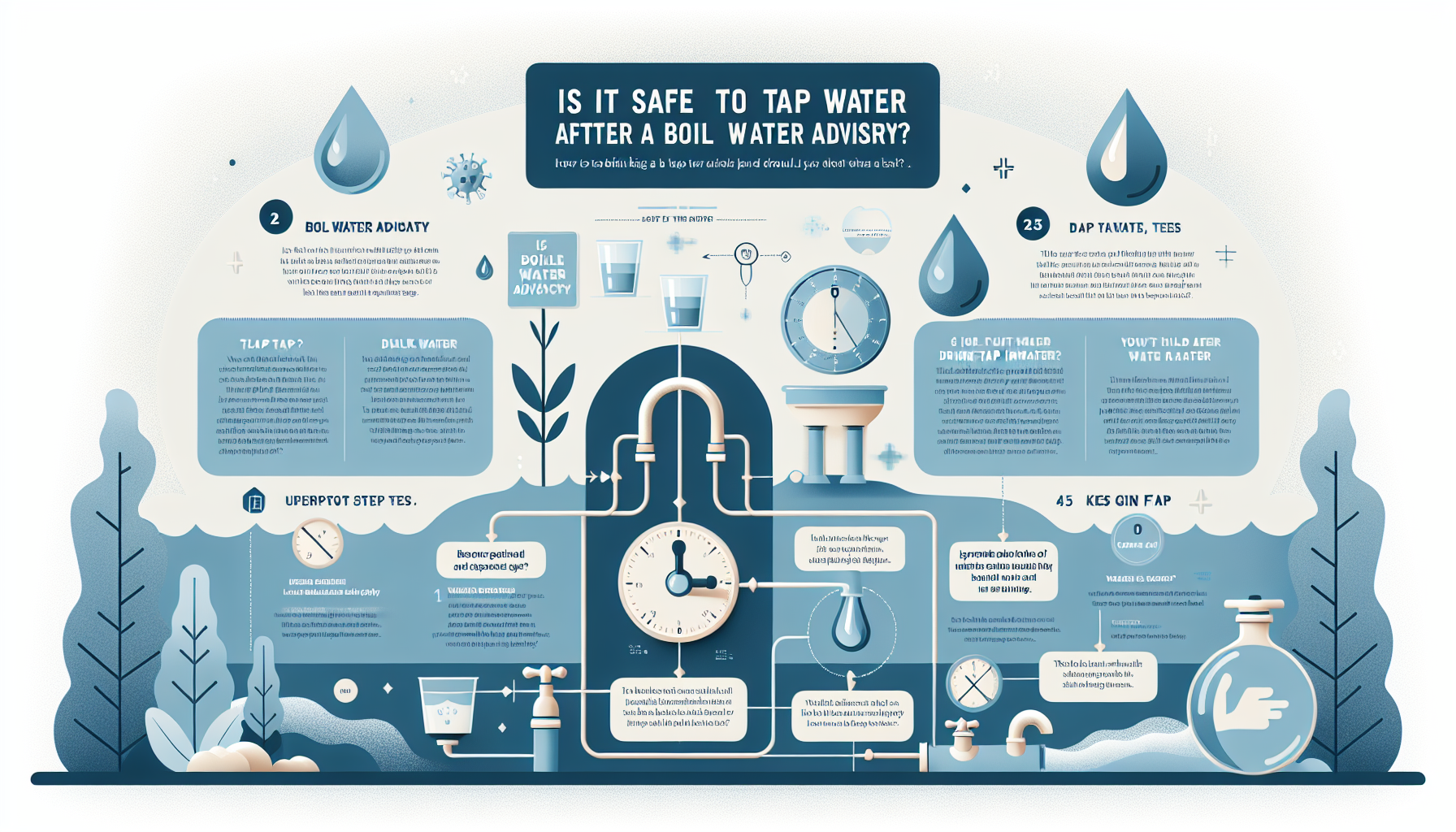 drink tap water after boil water advisory infographic