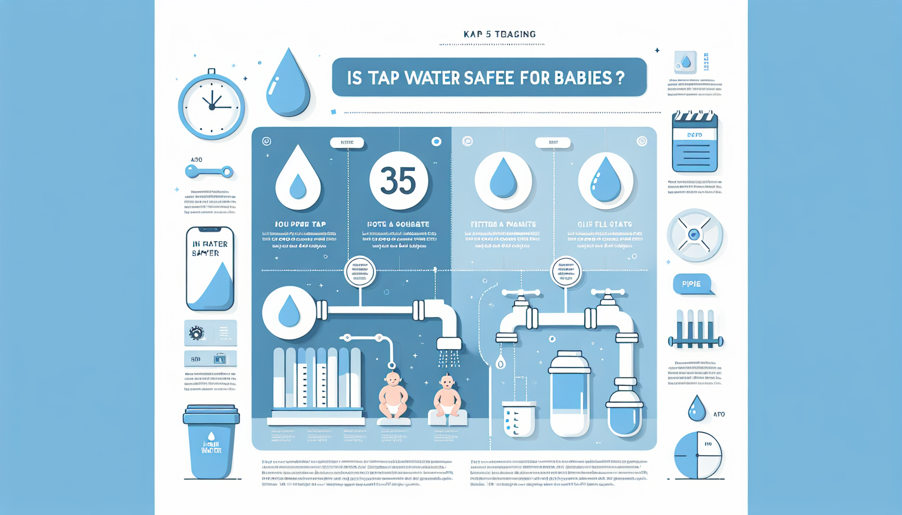 tap water safe for babies infographic