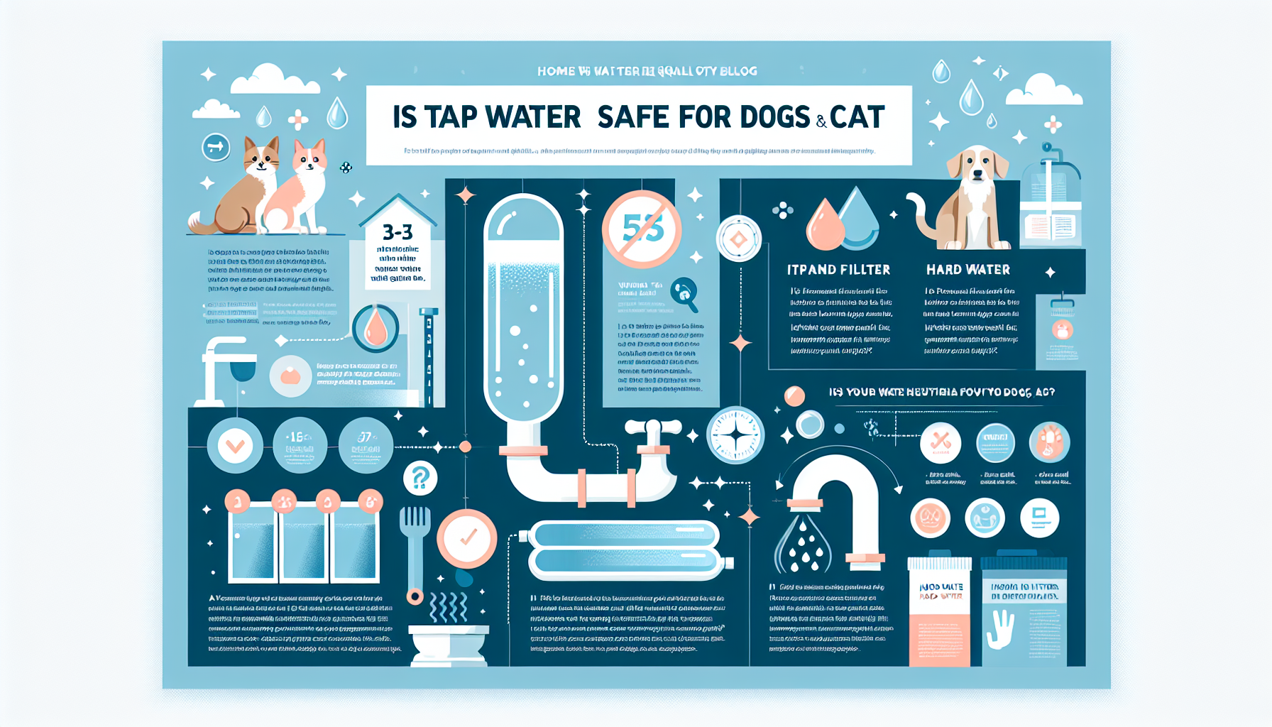 tap water safe for dogs and cats infographic