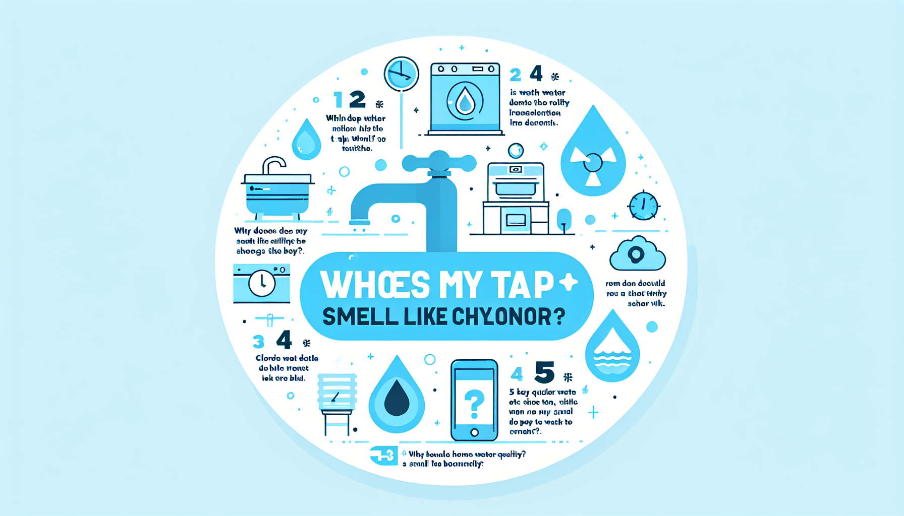 tap water smells like chlorine infographic