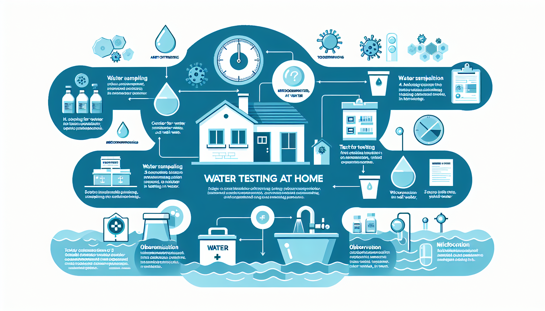 test for bacteria in well water at home infographic