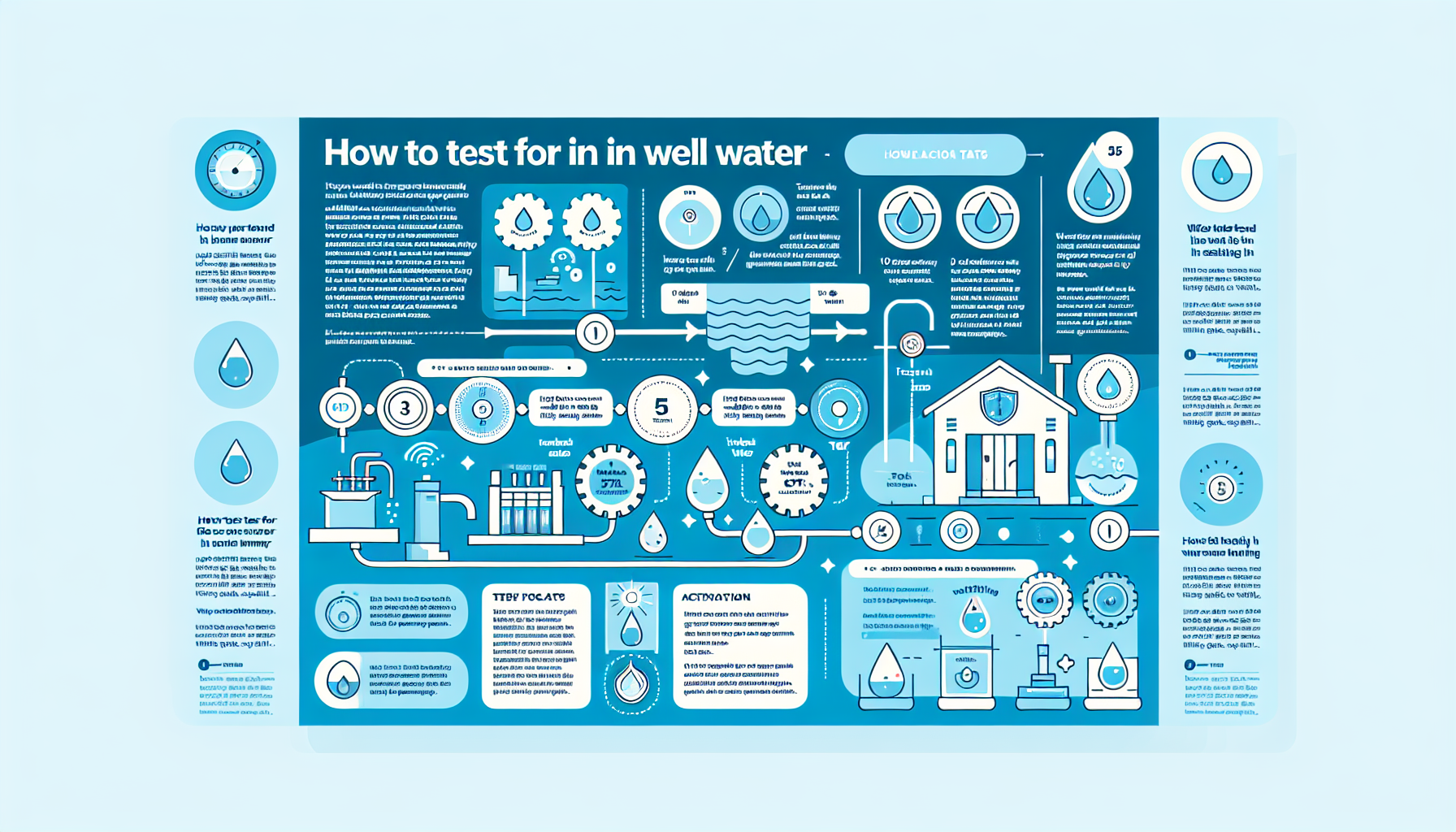 test for iron in well water infographic