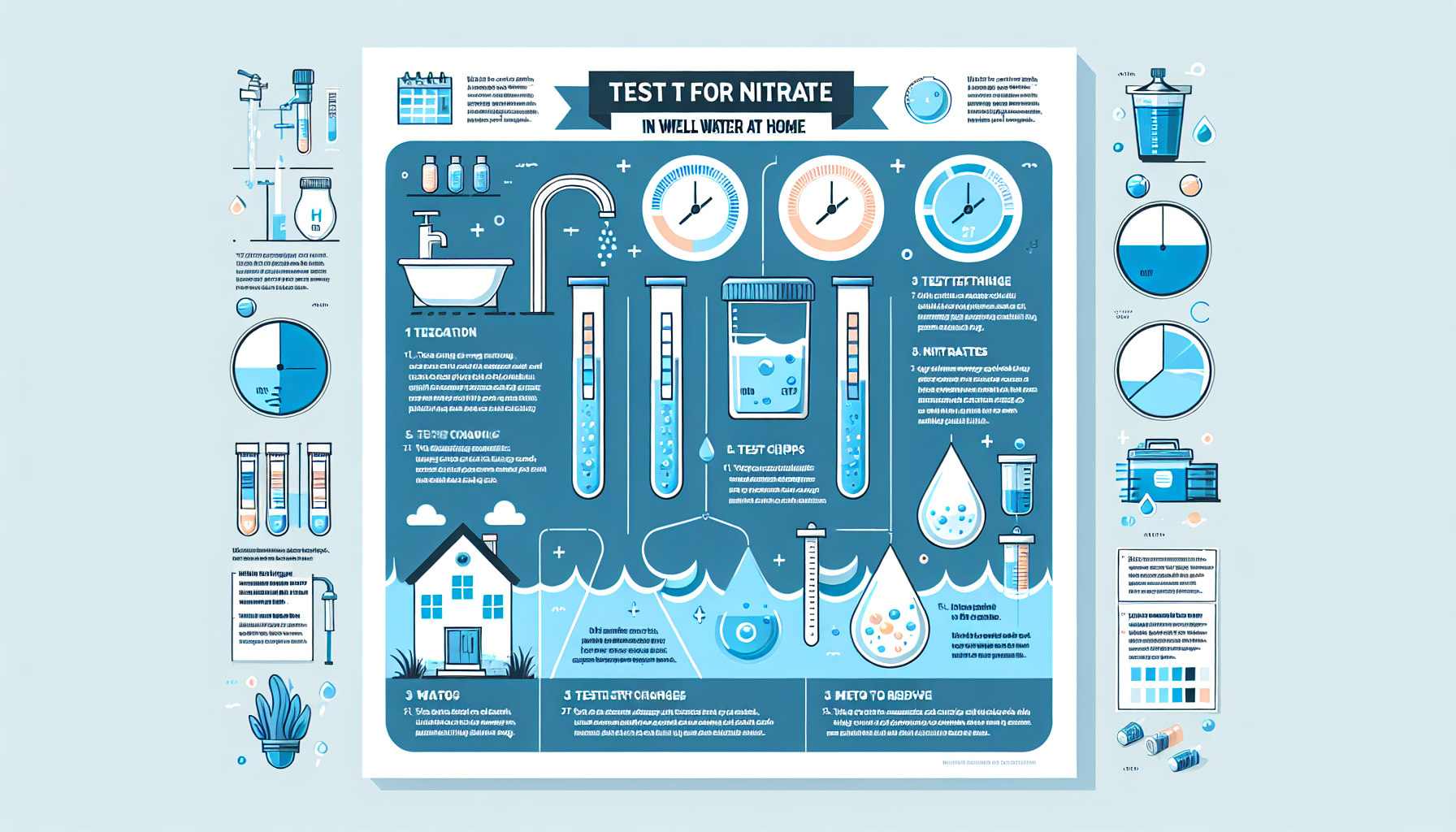 test for nitrates in well water infographic