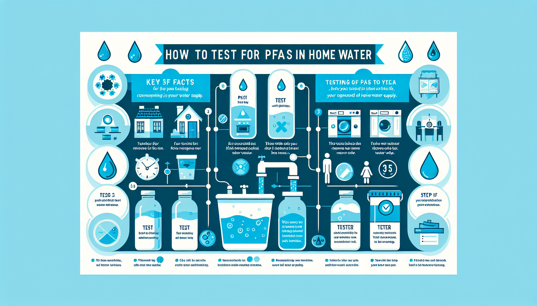 test for PFAS in home water infographic